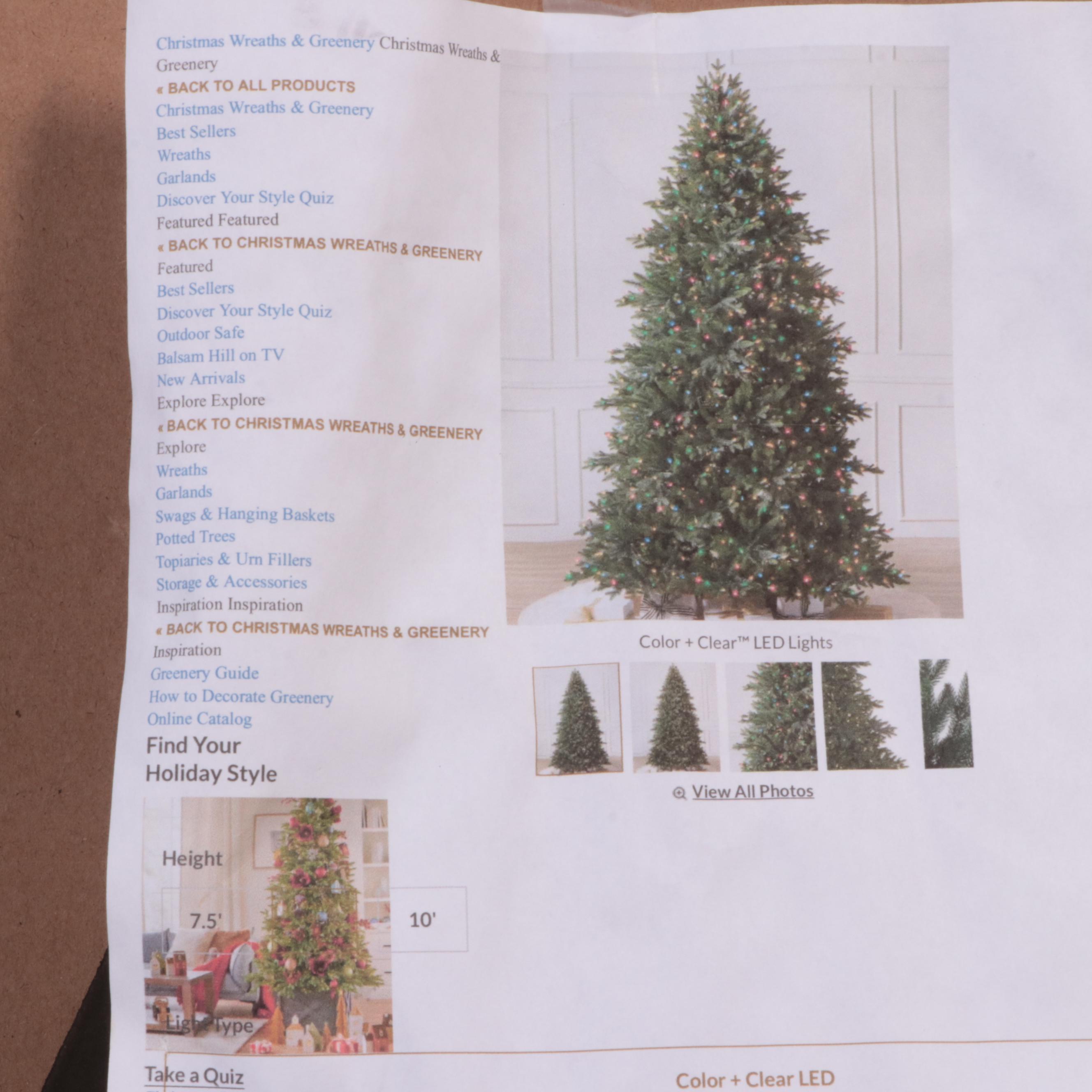 Balsam Hill Colorado Spruce Flip Tree