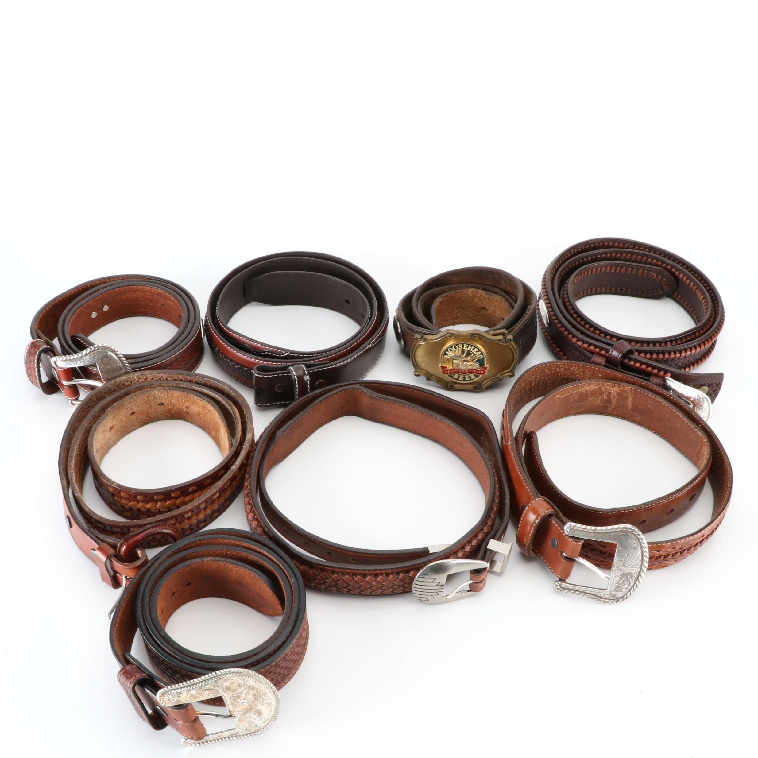 Nocona Belt Company, Ariat, and More Belts in Western Style and Woven Leather