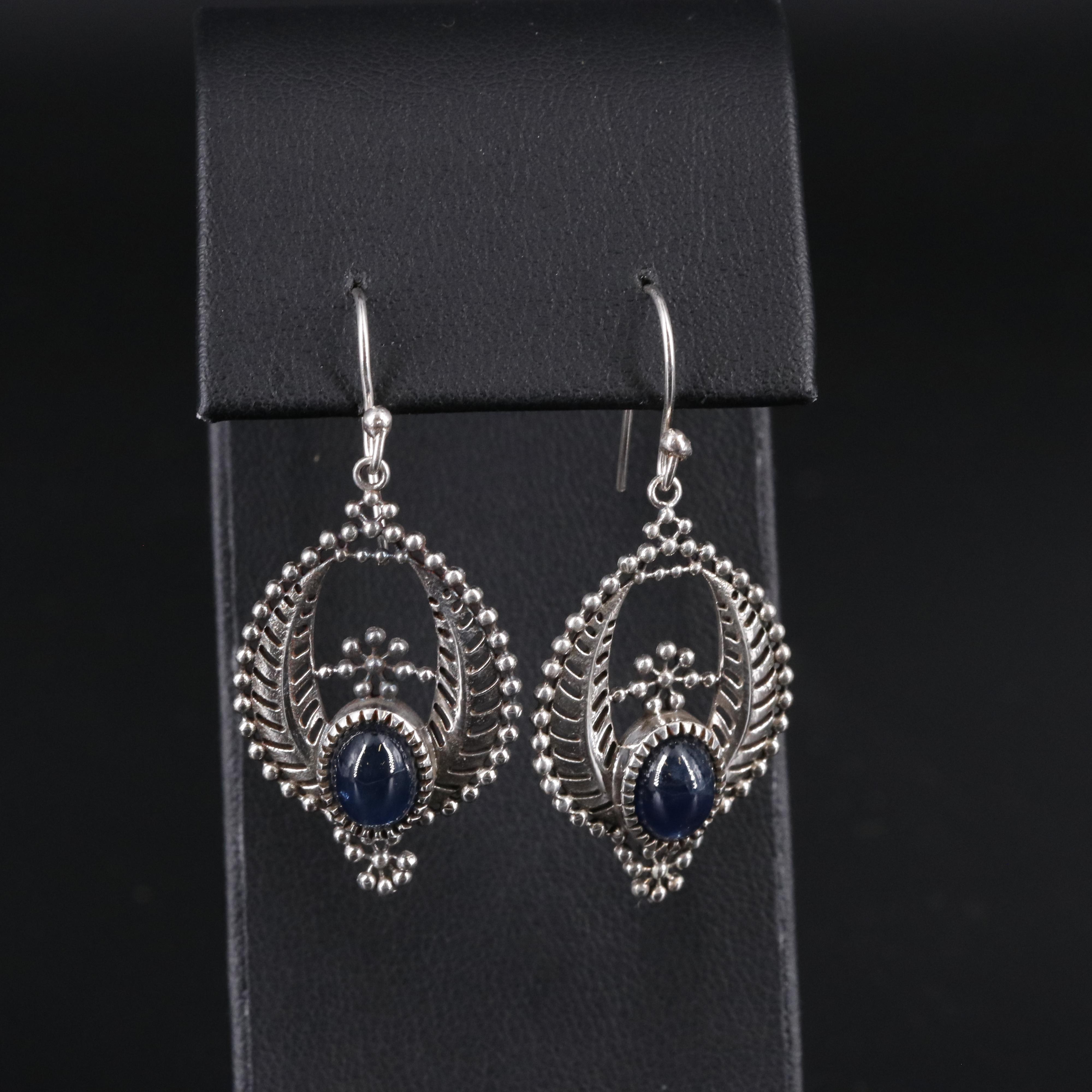 Sterling Silver Sapphire Earrings