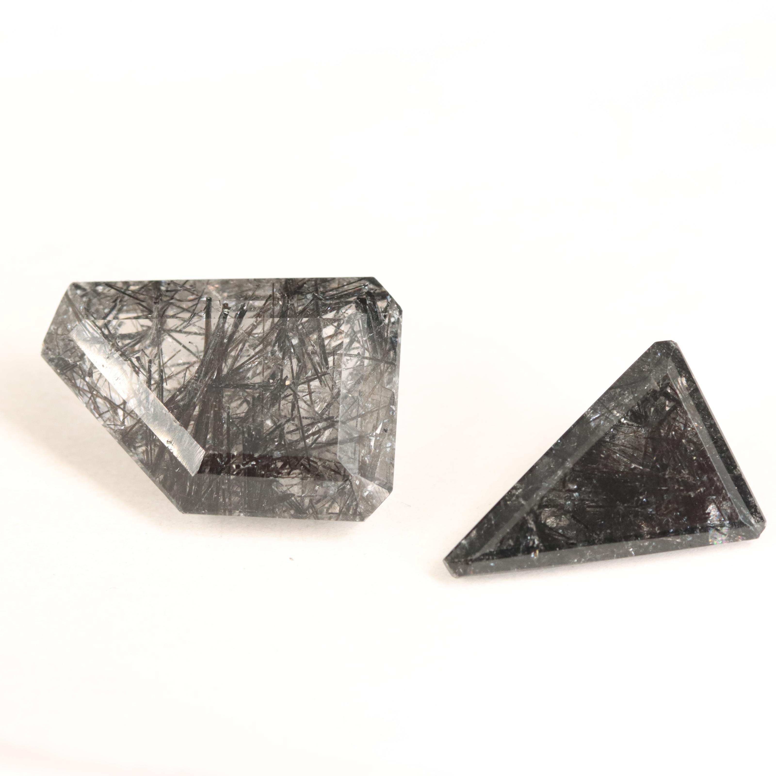 Loose 215.42 CTW Rutilated Quartz and Sagenitic Quartz Selection