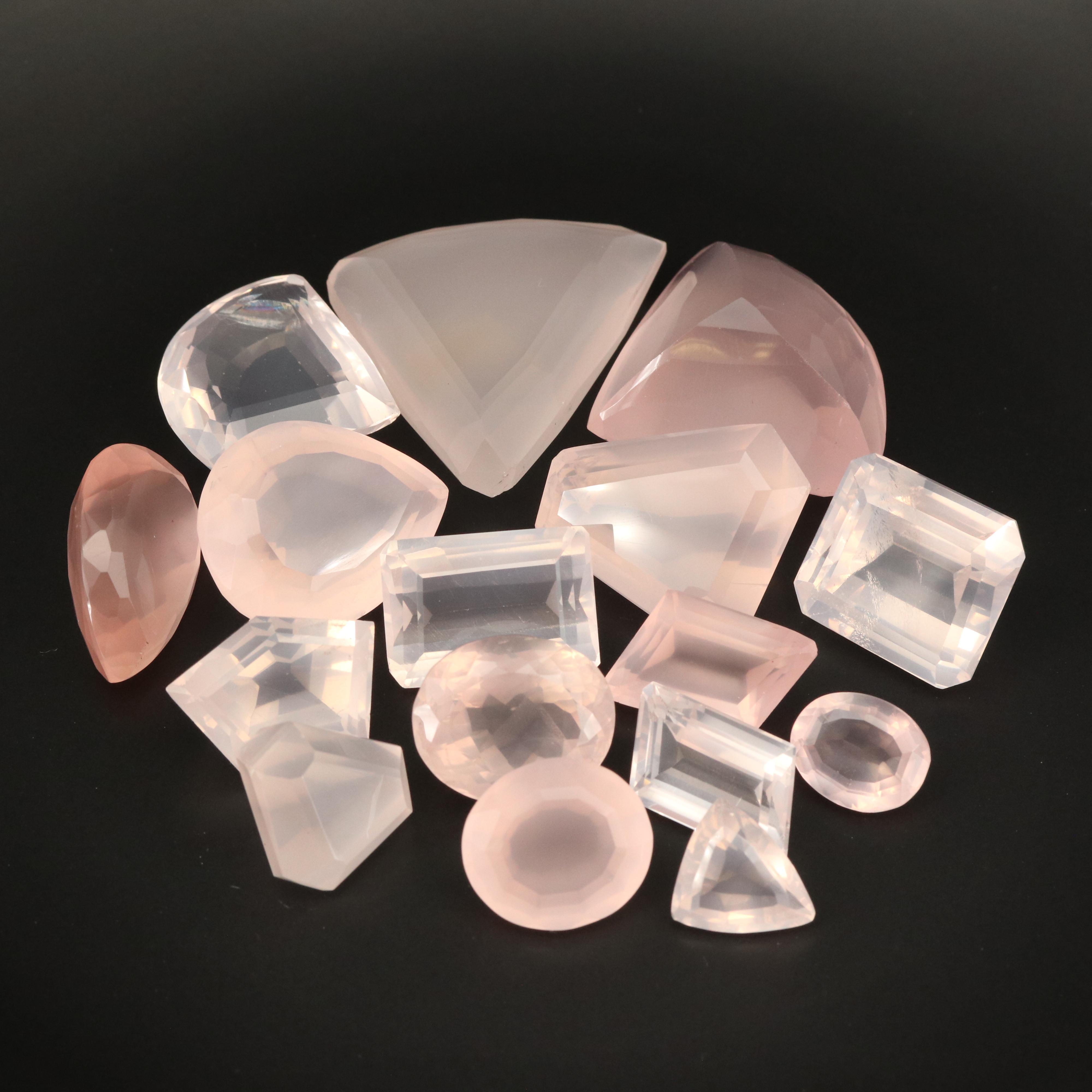 Loose 665.55 CTW Rose Quartz Collection