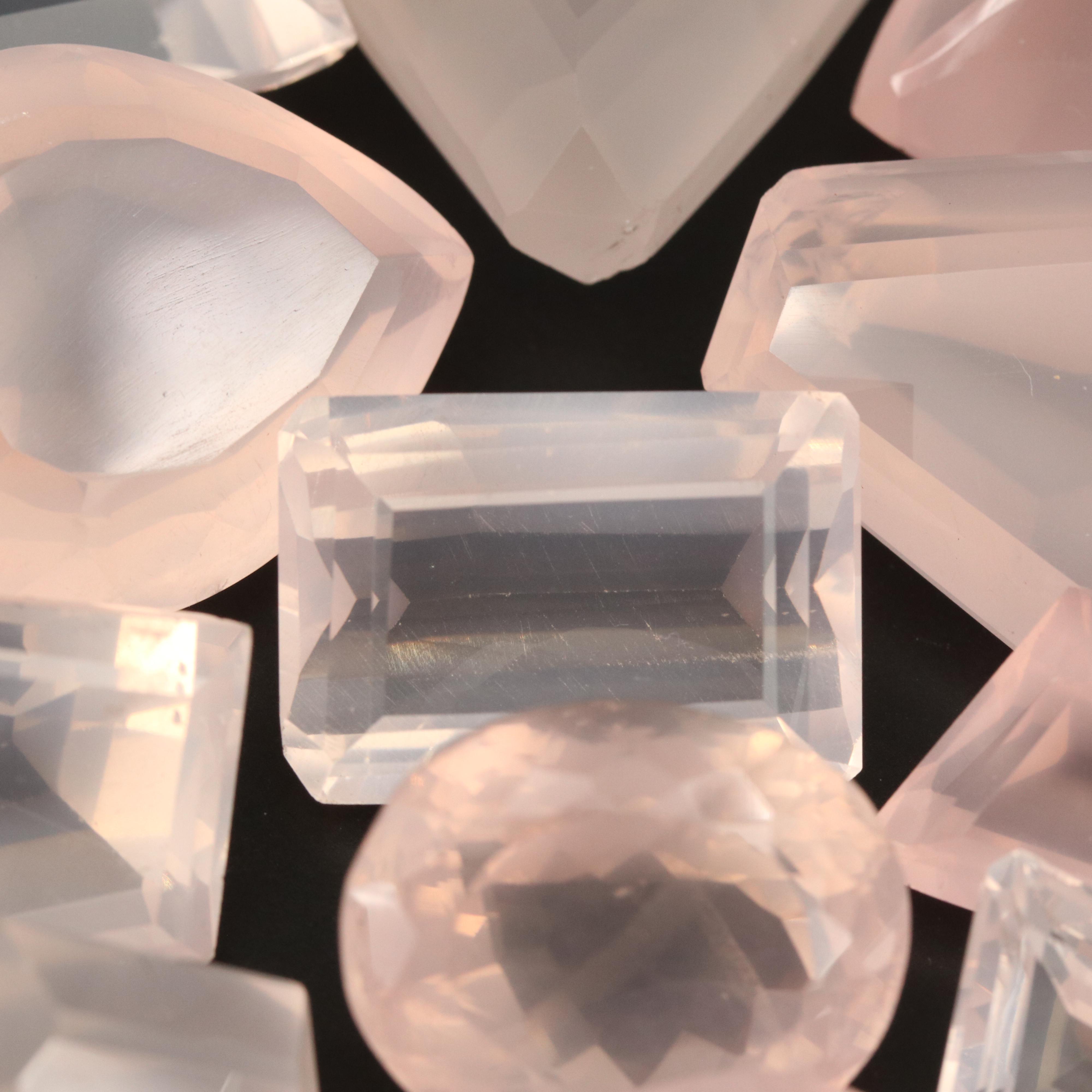Loose 665.55 CTW Rose Quartz Collection