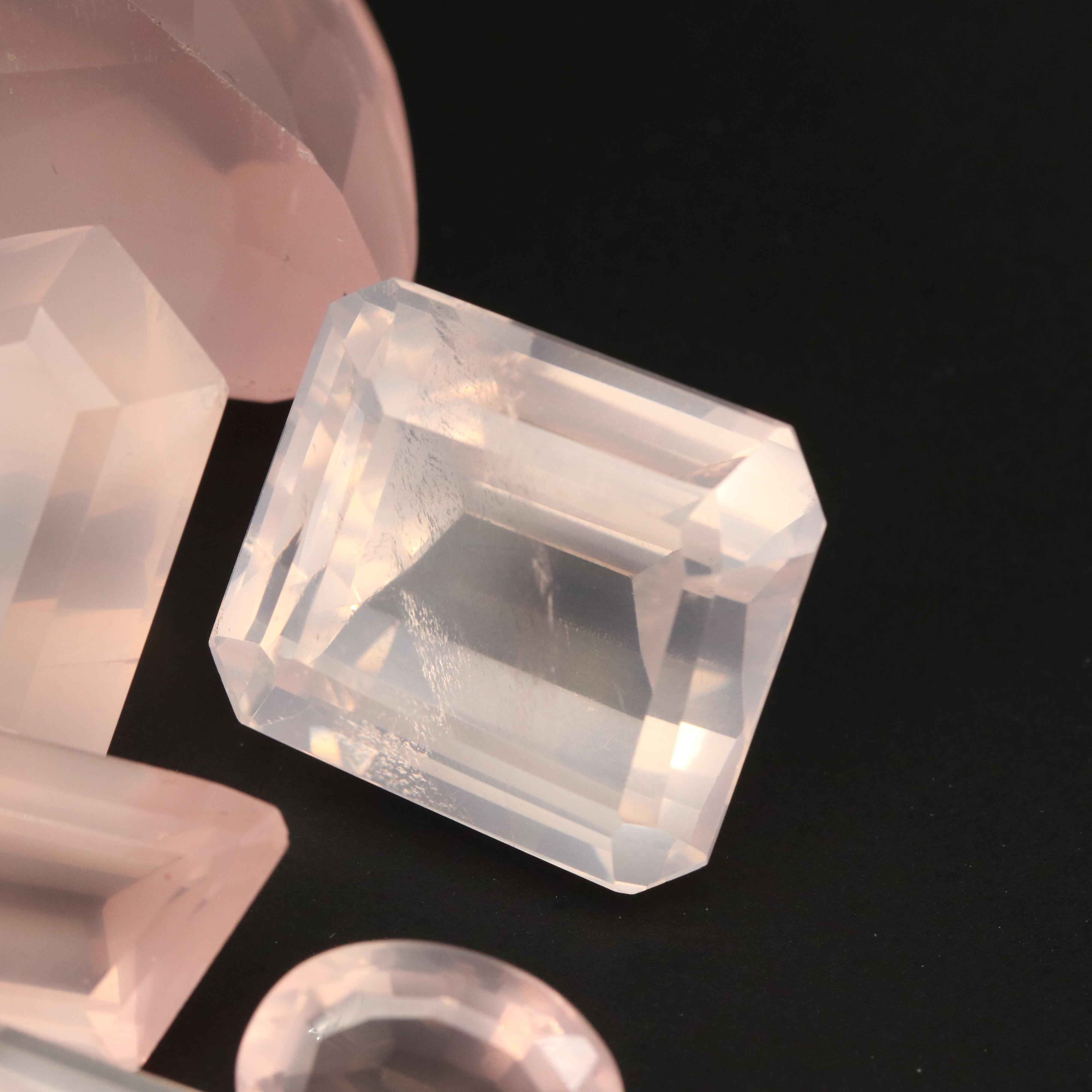 Loose 665.55 CTW Rose Quartz Collection