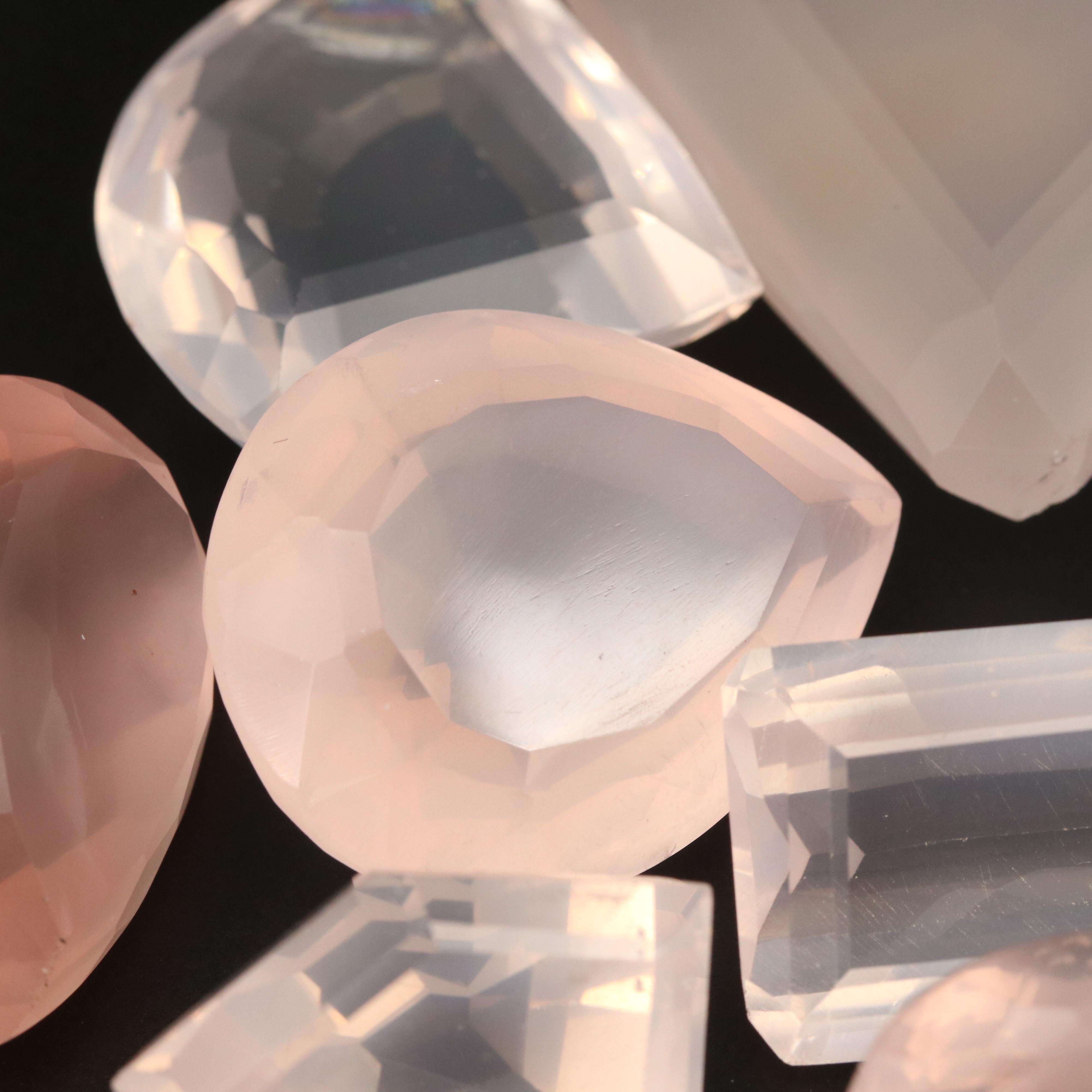 Loose 665.55 CTW Rose Quartz Collection