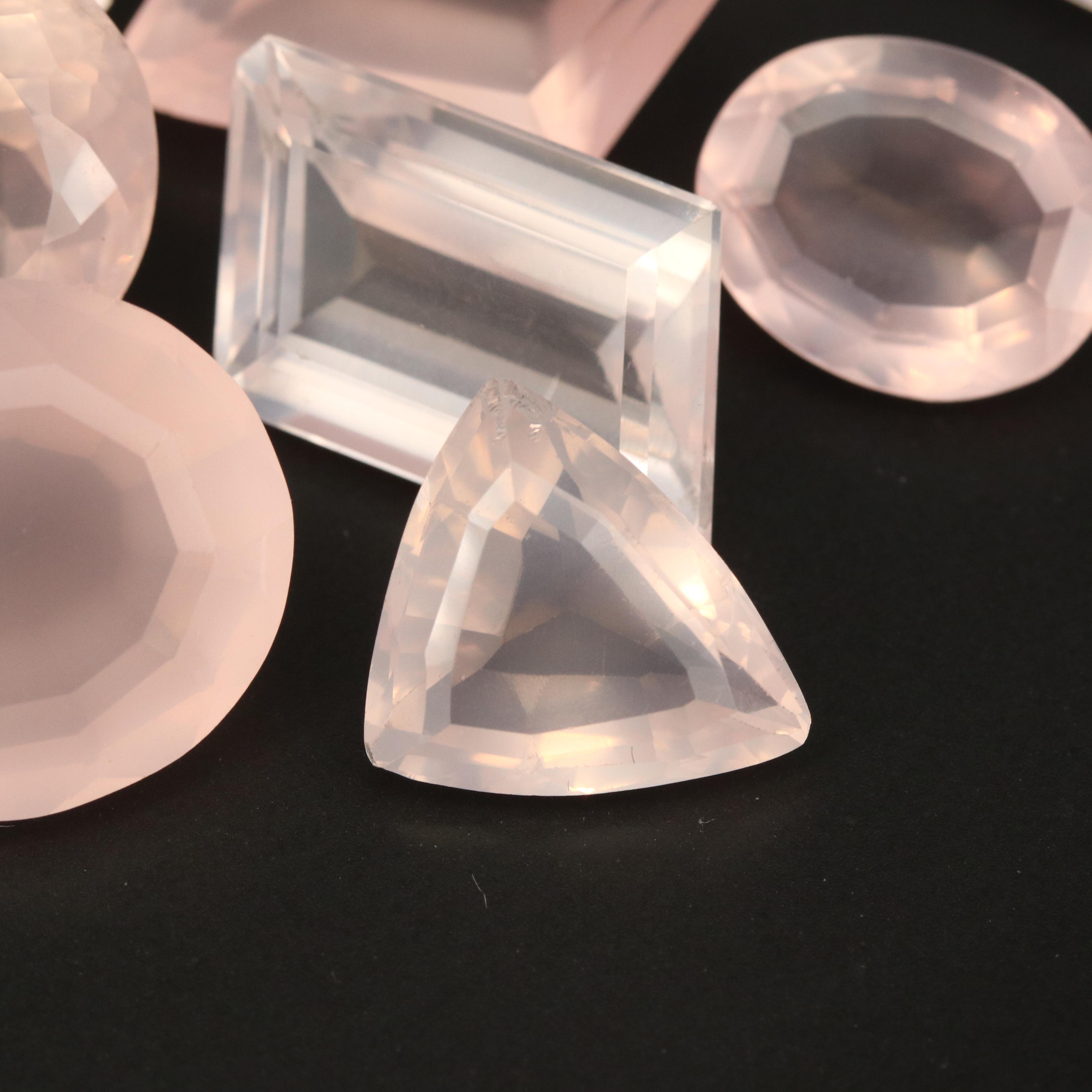 Loose 665.55 CTW Rose Quartz Collection