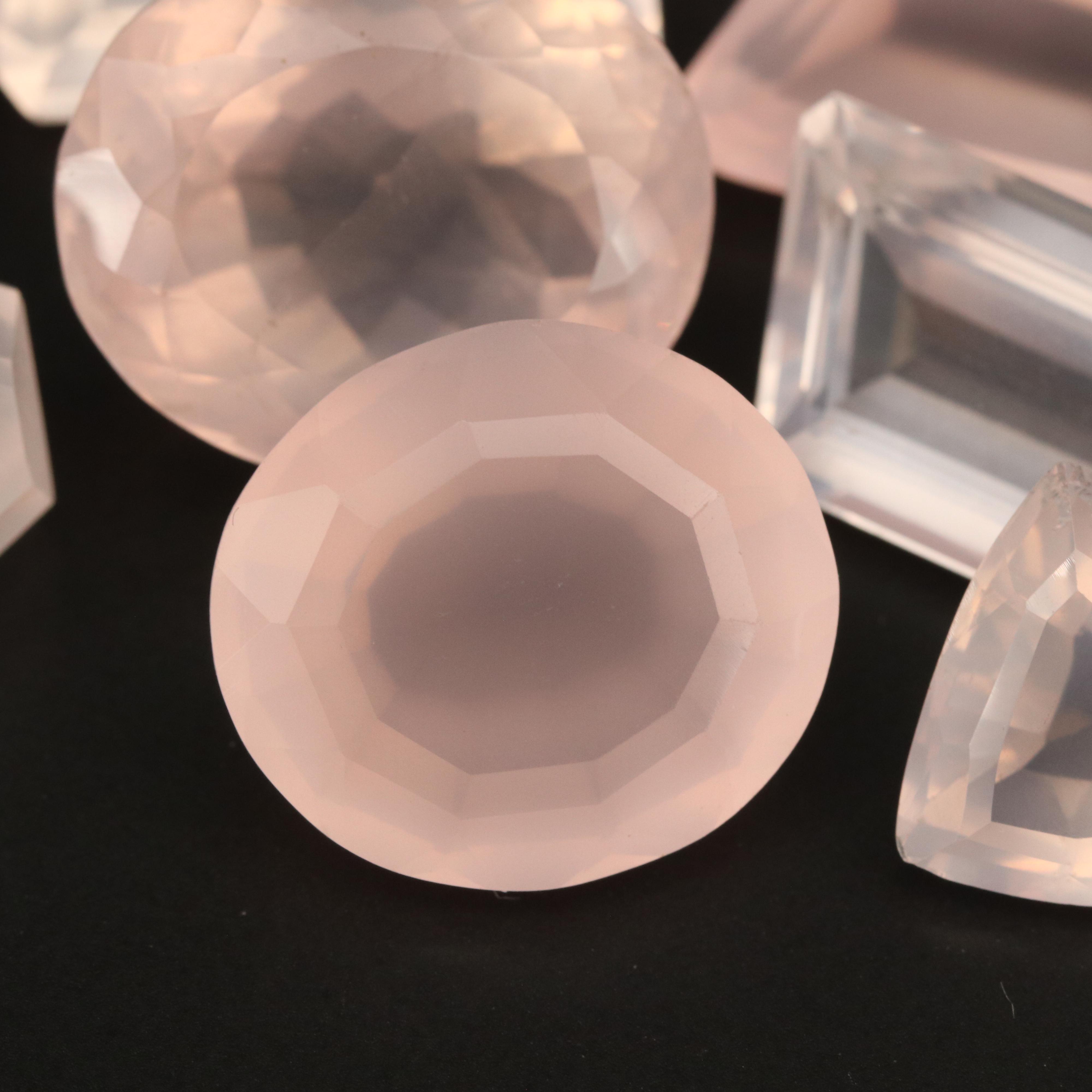 Loose 665.55 CTW Rose Quartz Collection