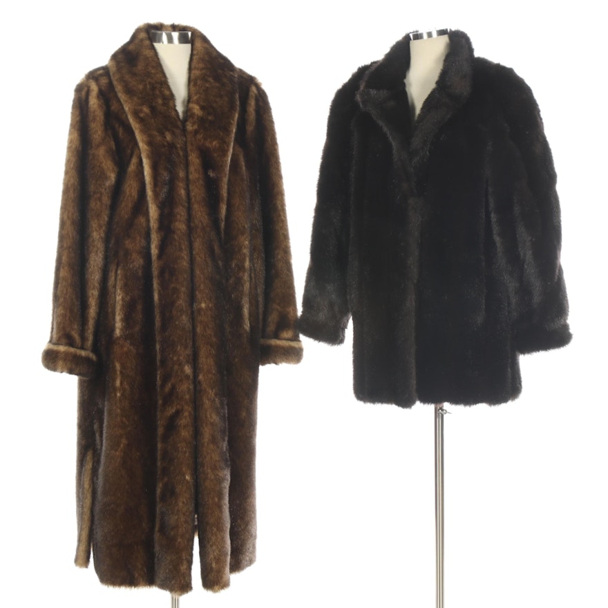 Dennis Basso and Style VI Ltd. Faux Fur Coats