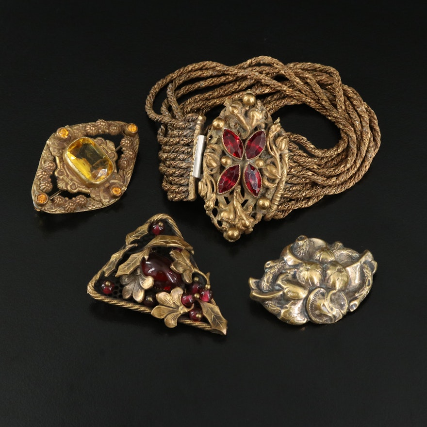 Czech Glass Featured in 1930s Jewelry Assortment