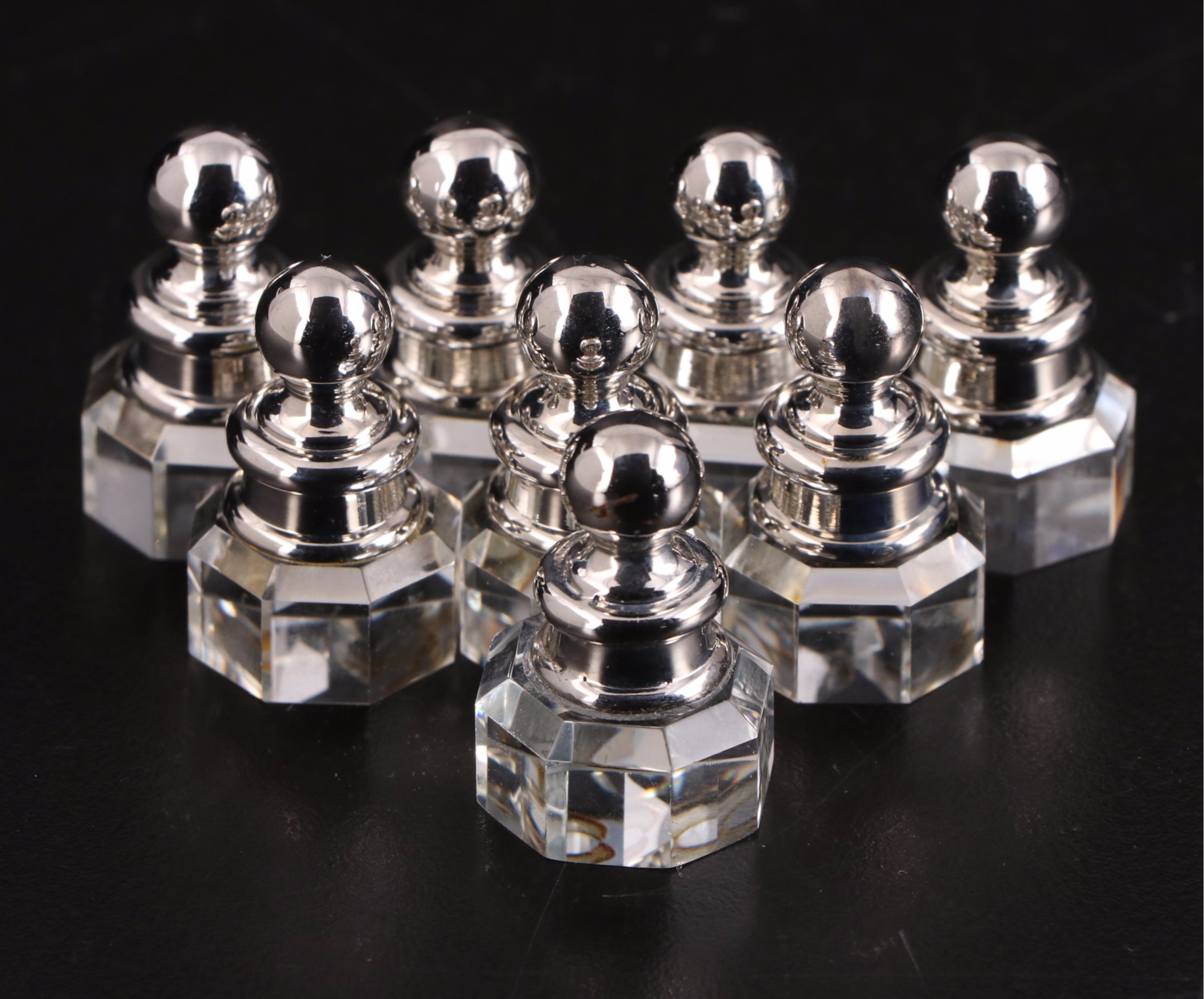 24K Gold Plate, Silver Plate and Crystal Chess Set Crystal Chess Board