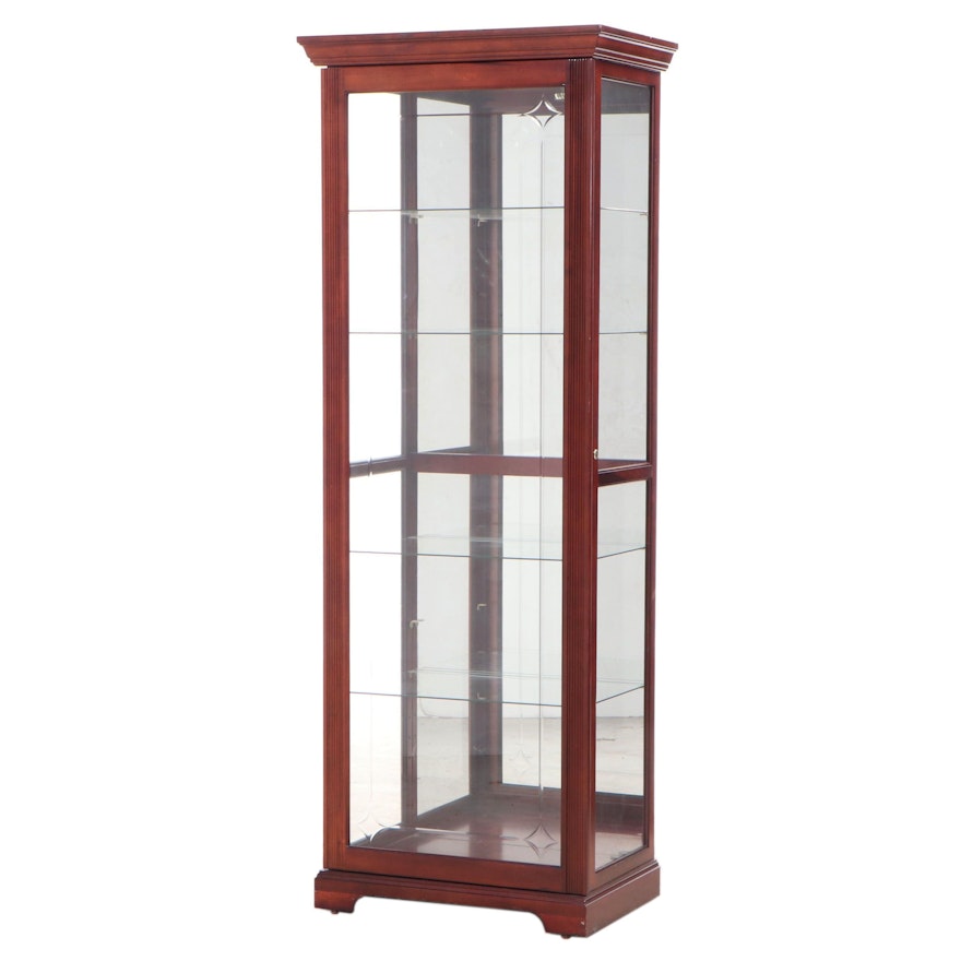 Pulaski Display Cabinet with Cut-Glass Sliding Door