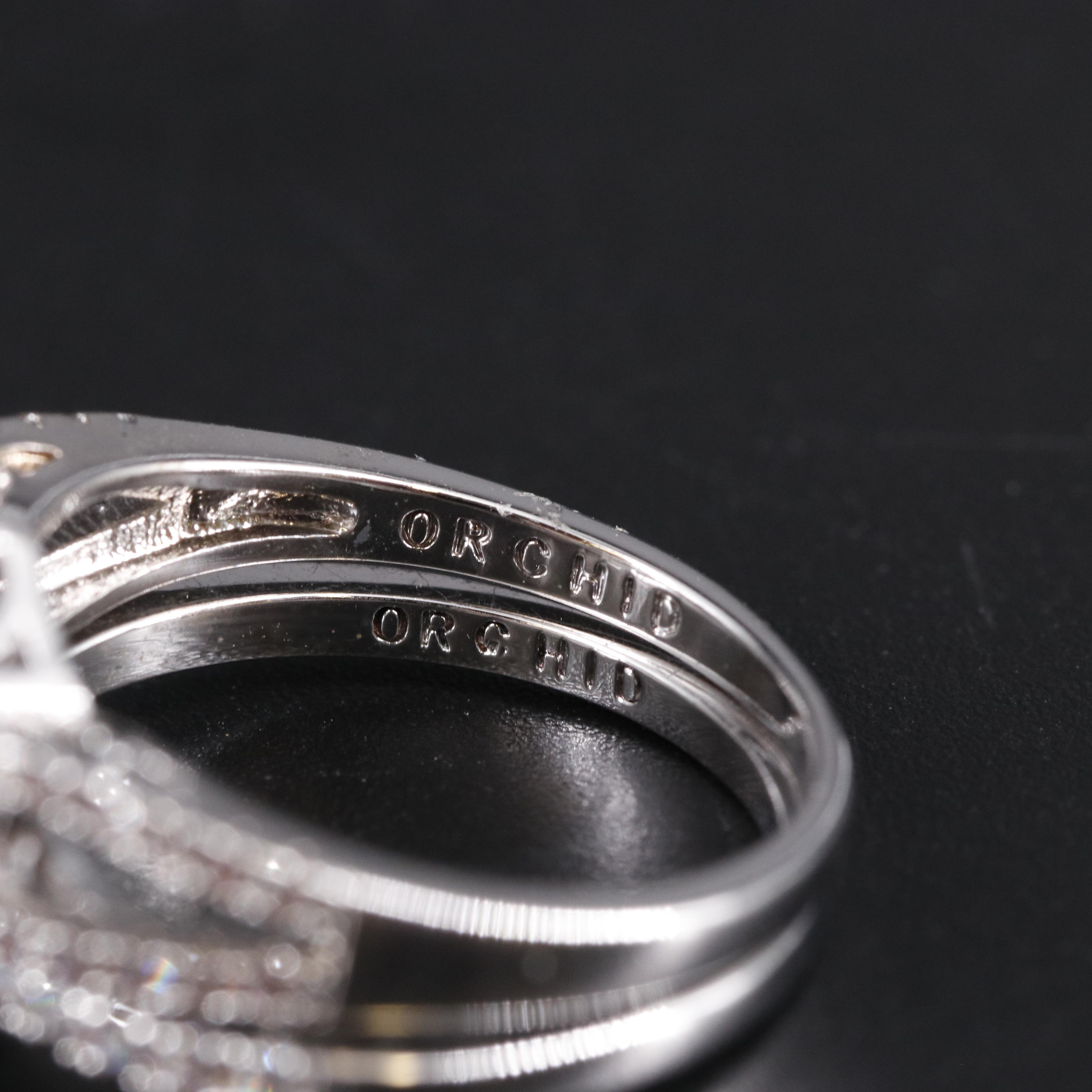 Cubic Zirconia Ring and Enhancer Band