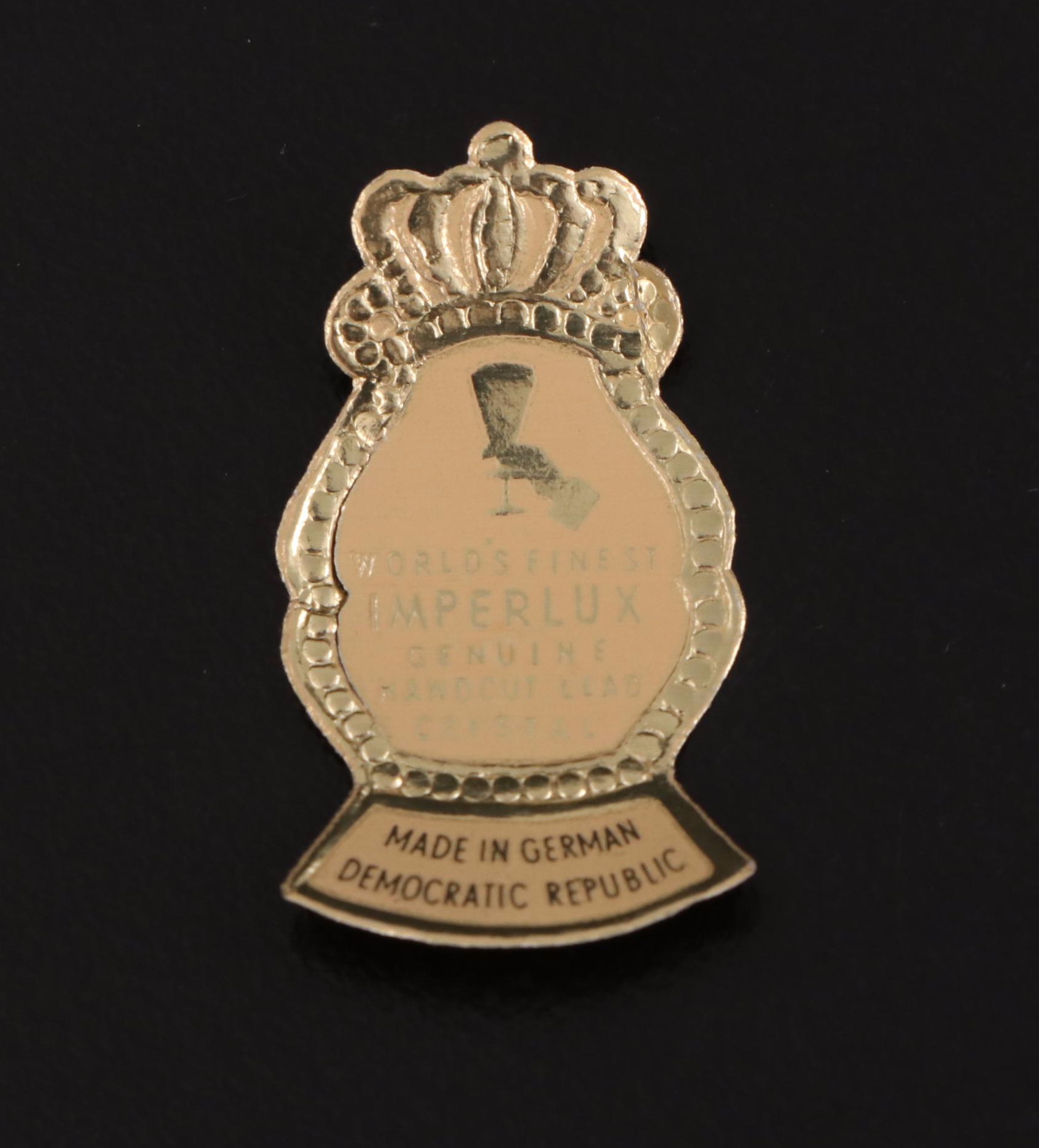 Imperlux East German Cut Crystal Decanter and Liqueur Glasses