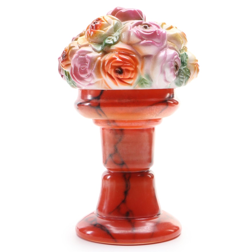 Glass Bouquet Boudoir Lamp