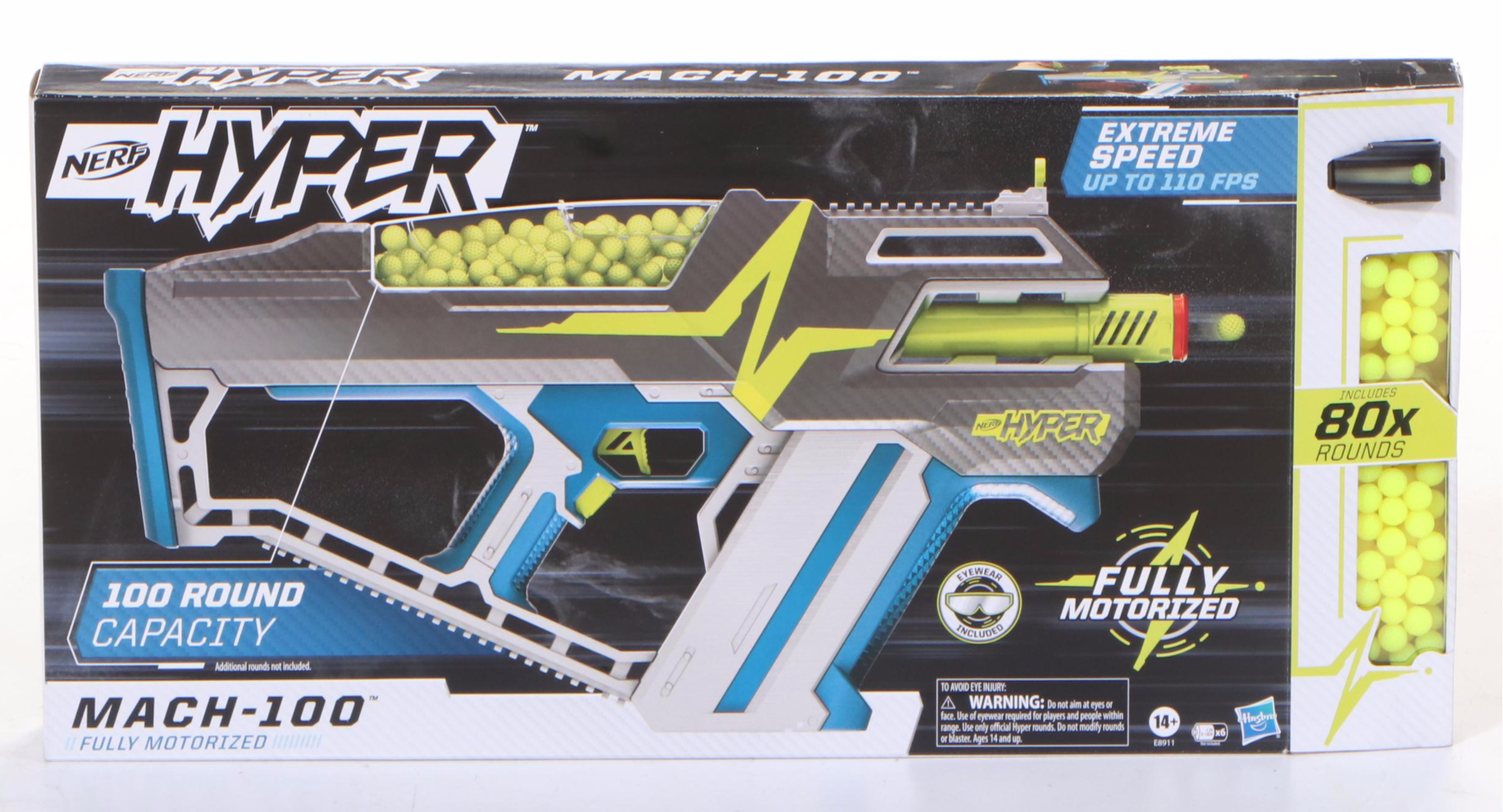 NERF Hyper Mach-100 Fully Motorized Blaster