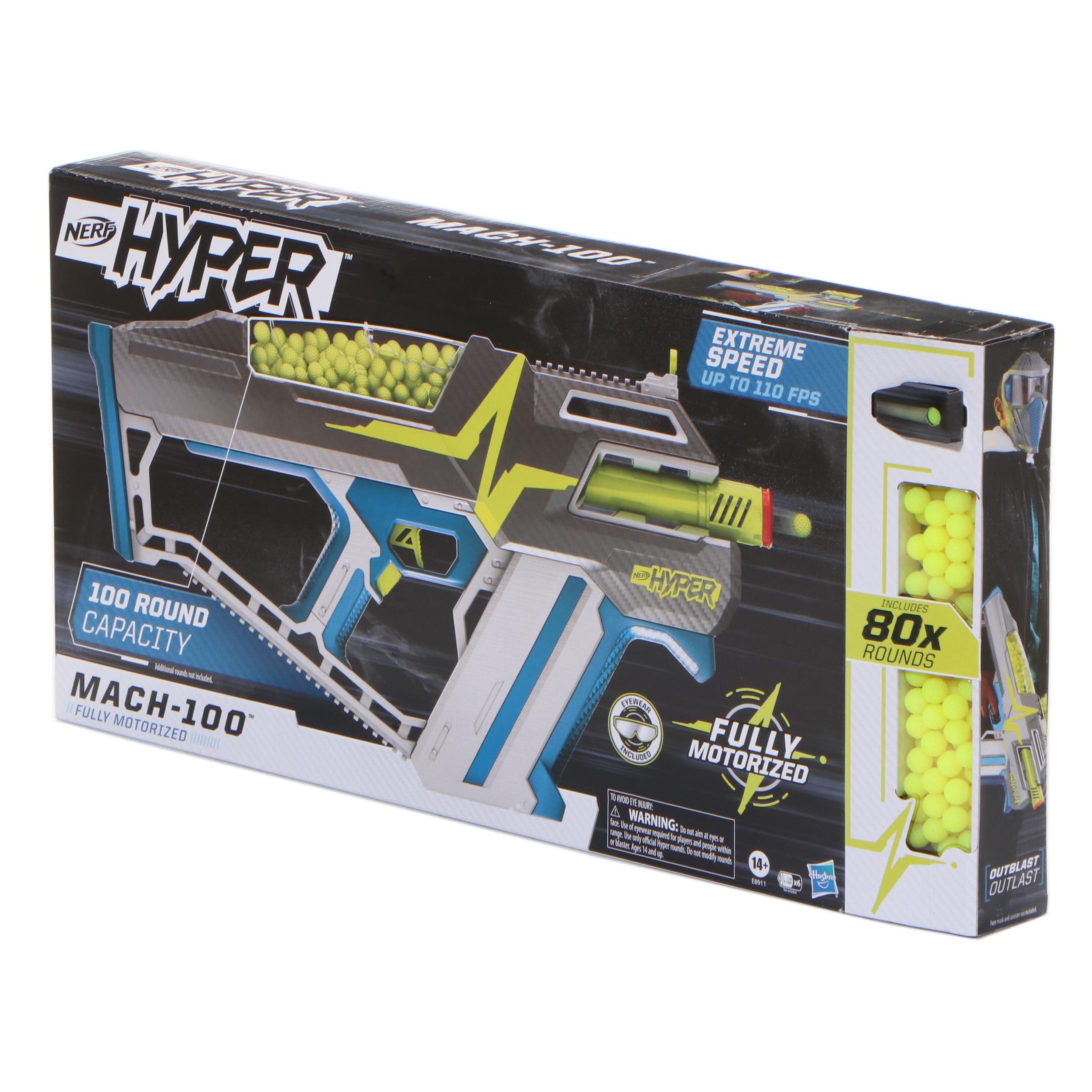 NERF Hyper Mach-100 Fully Motorized Blaster