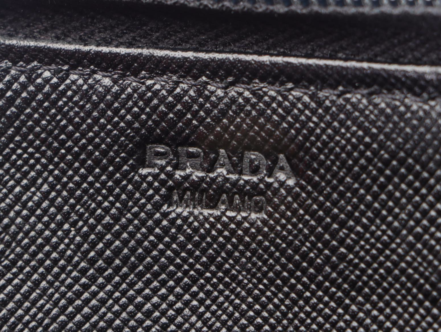 Prada Zip-Around Wallet in Black Nylon