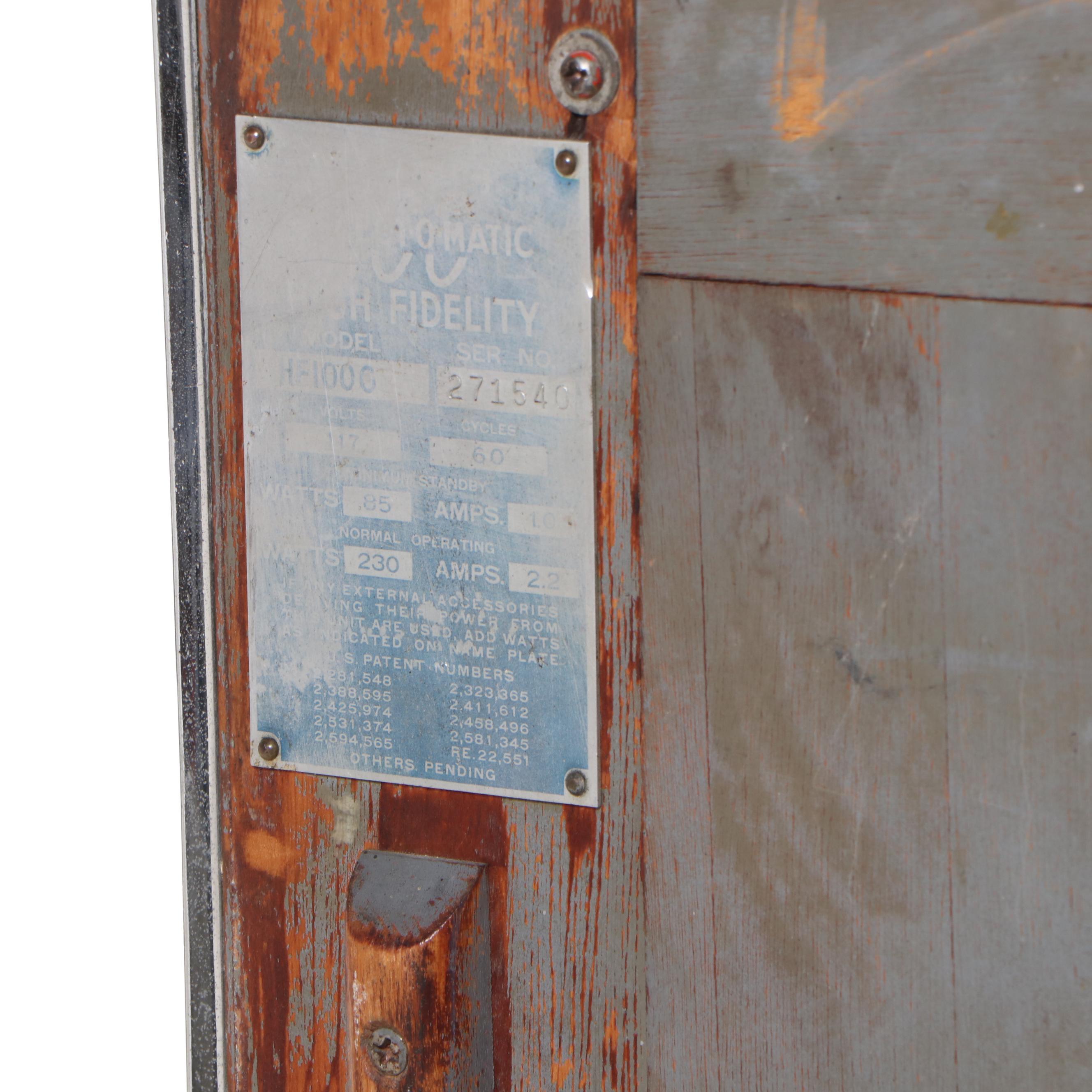 Seeburg Select-O-Matic 100C Deluxe High Fidelity Jukebox and Records, 1950s