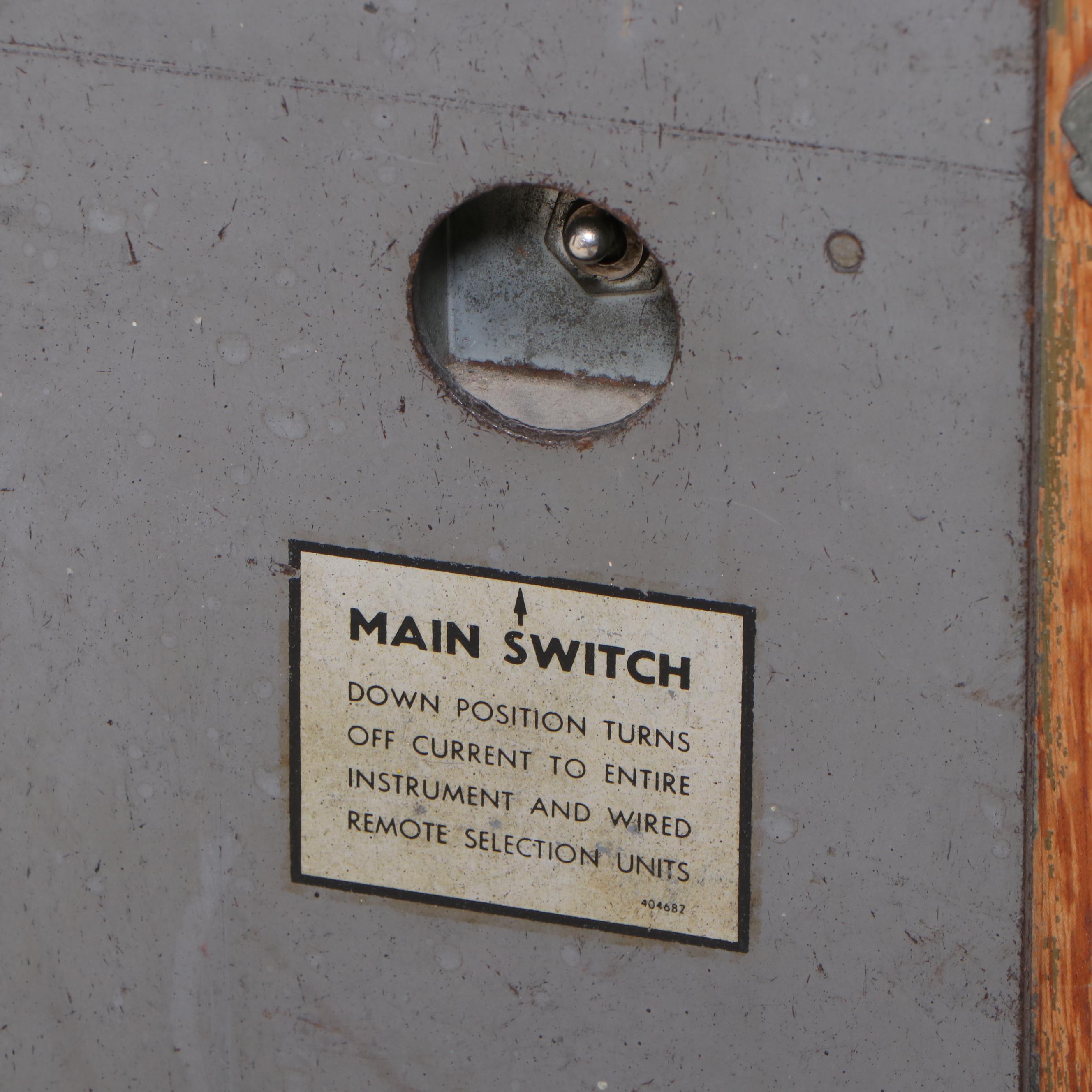 Seeburg Select-O-Matic 100C Deluxe High Fidelity Jukebox and Records, 1950s