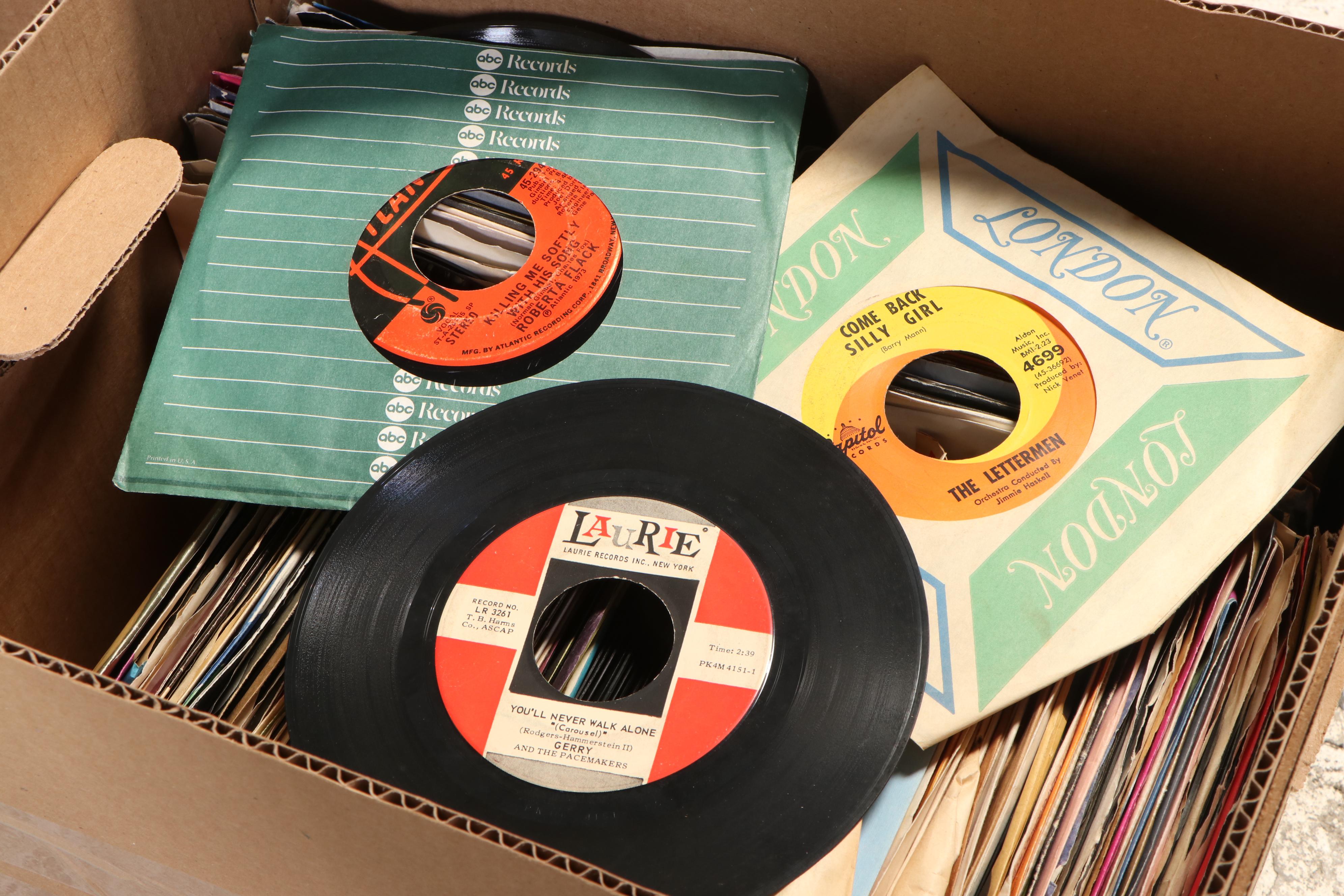 Seeburg Select-O-Matic 100C Deluxe High Fidelity Jukebox and Records, 1950s