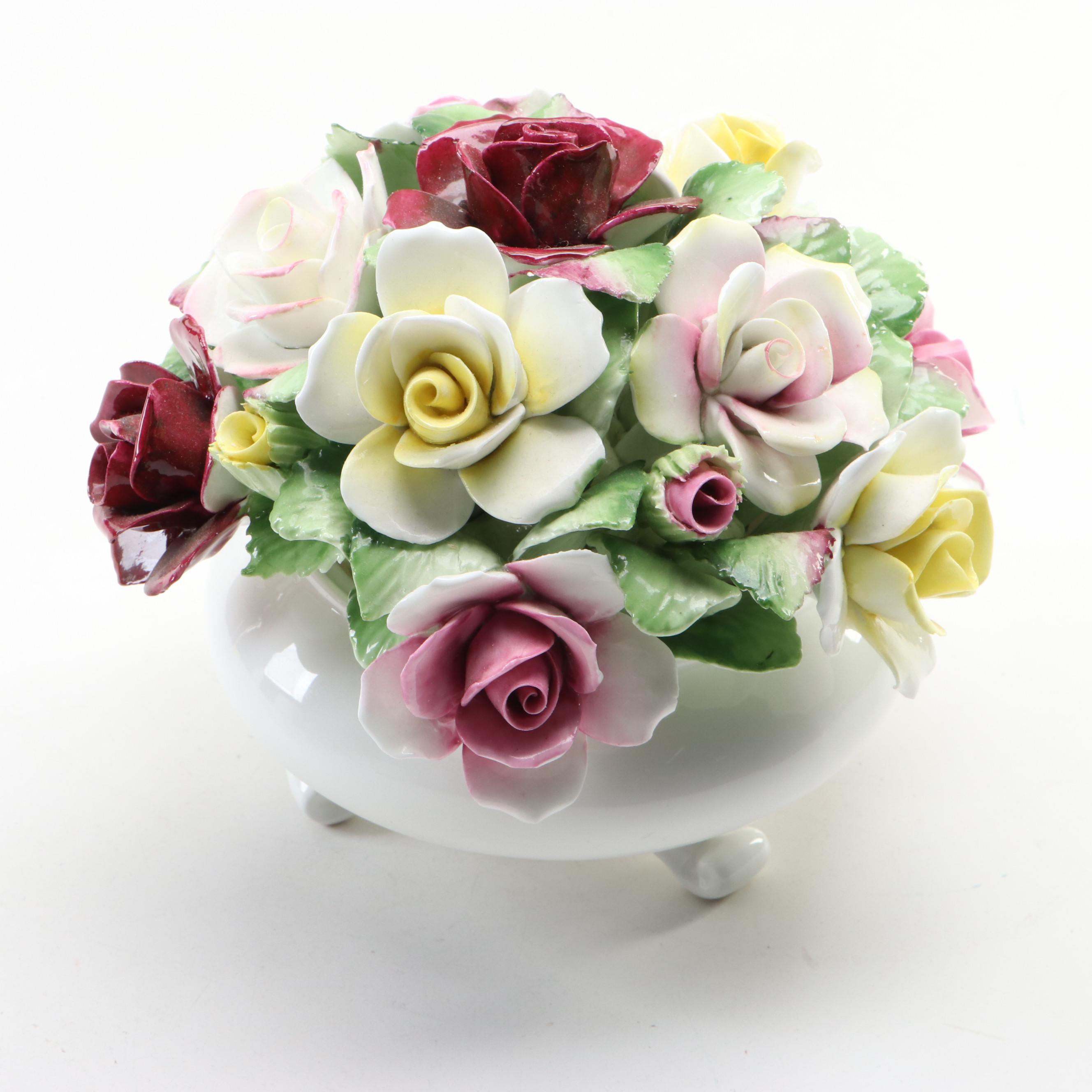 Royal Doulton Porcelain Rose Bouquet