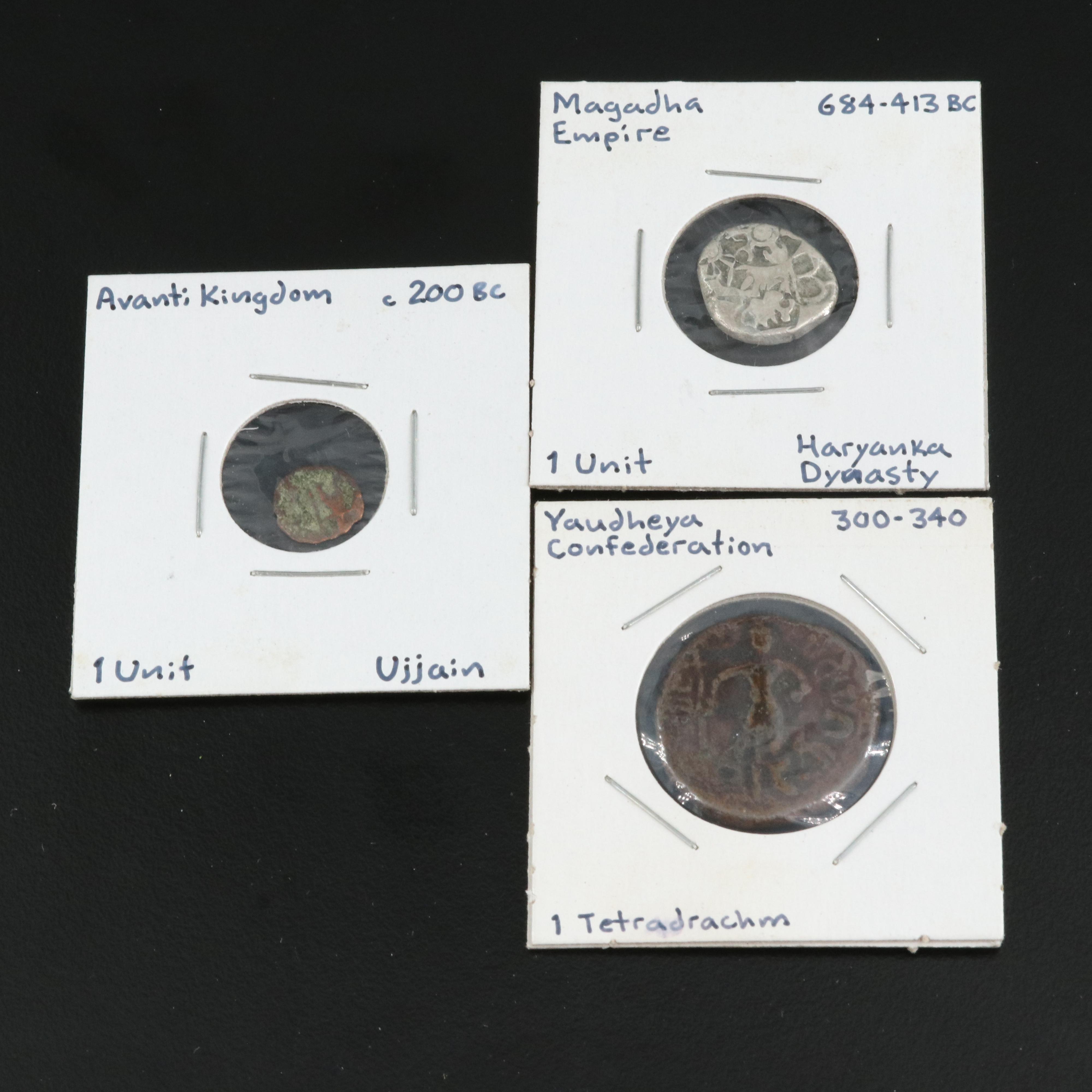 Three Ancient World Coins