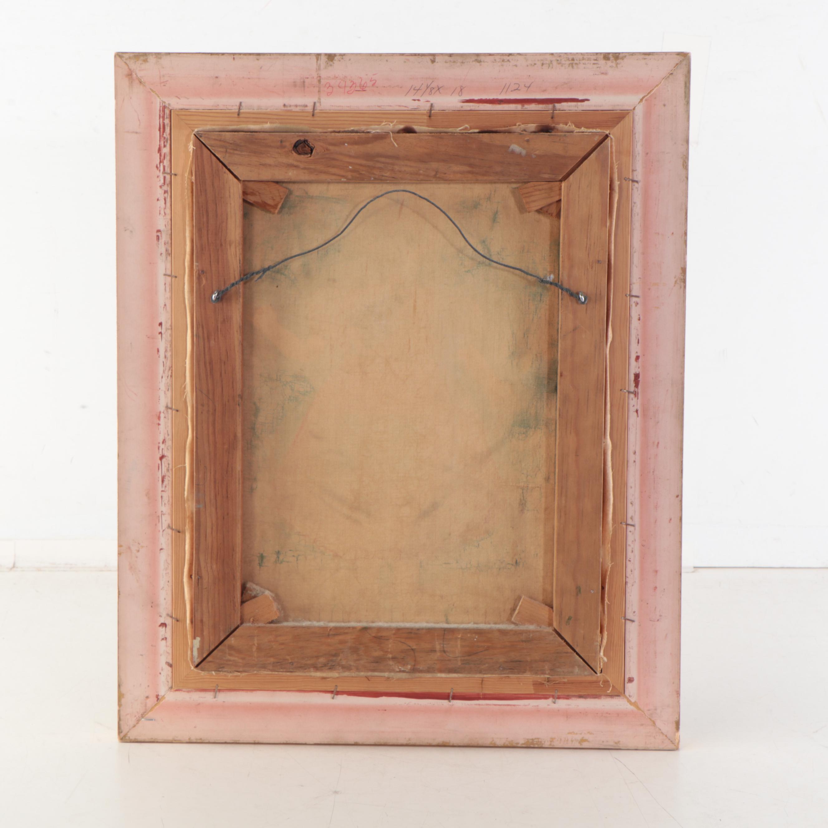 Agapito Labios Oil Painting of Child, Mid-20th Century