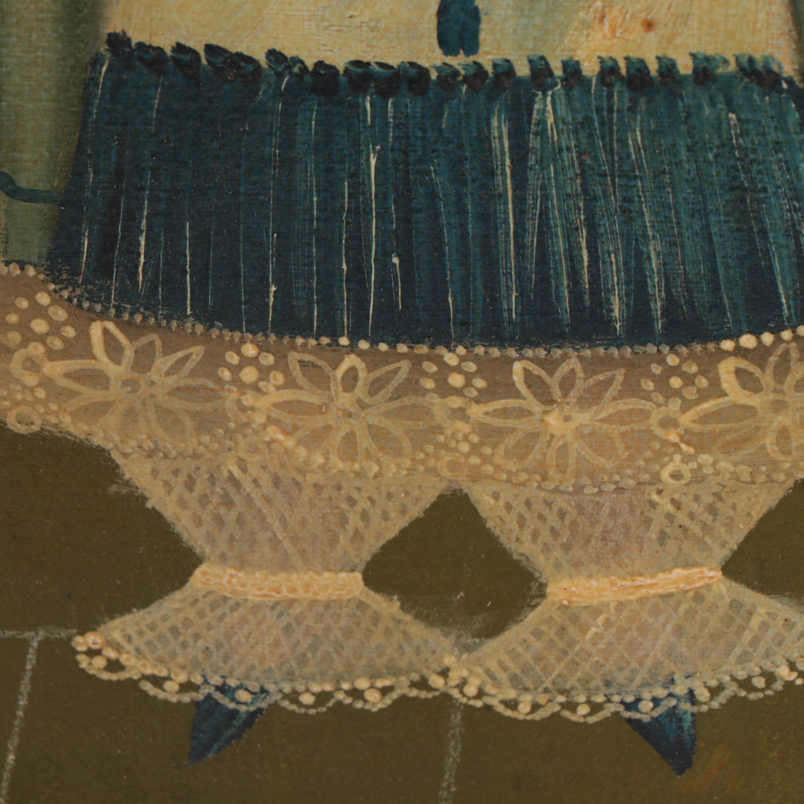 Agapito Labios Oil Painting of Child, Mid-20th Century