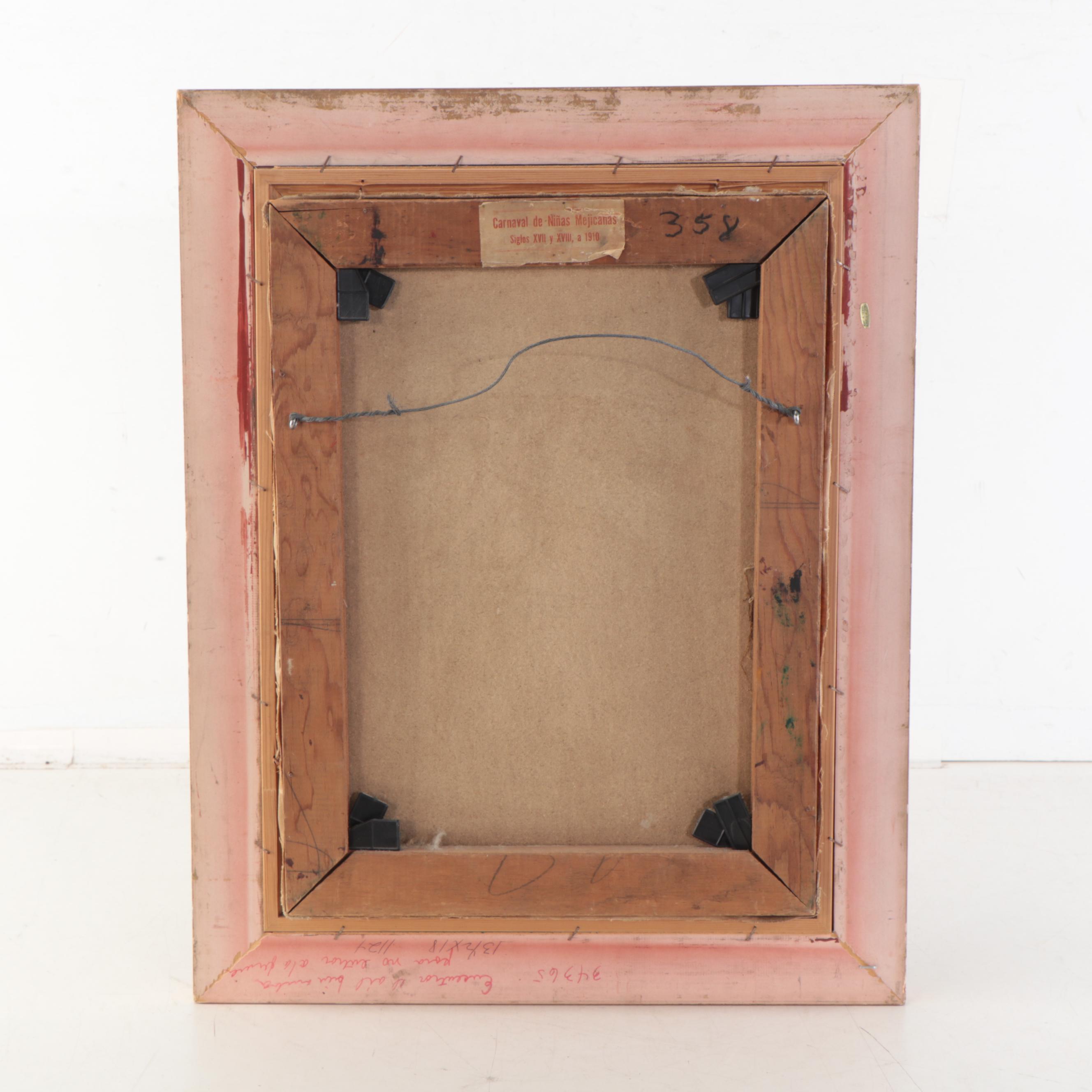 Agapito Labios Oil Painting of Child, Mid-20th Century