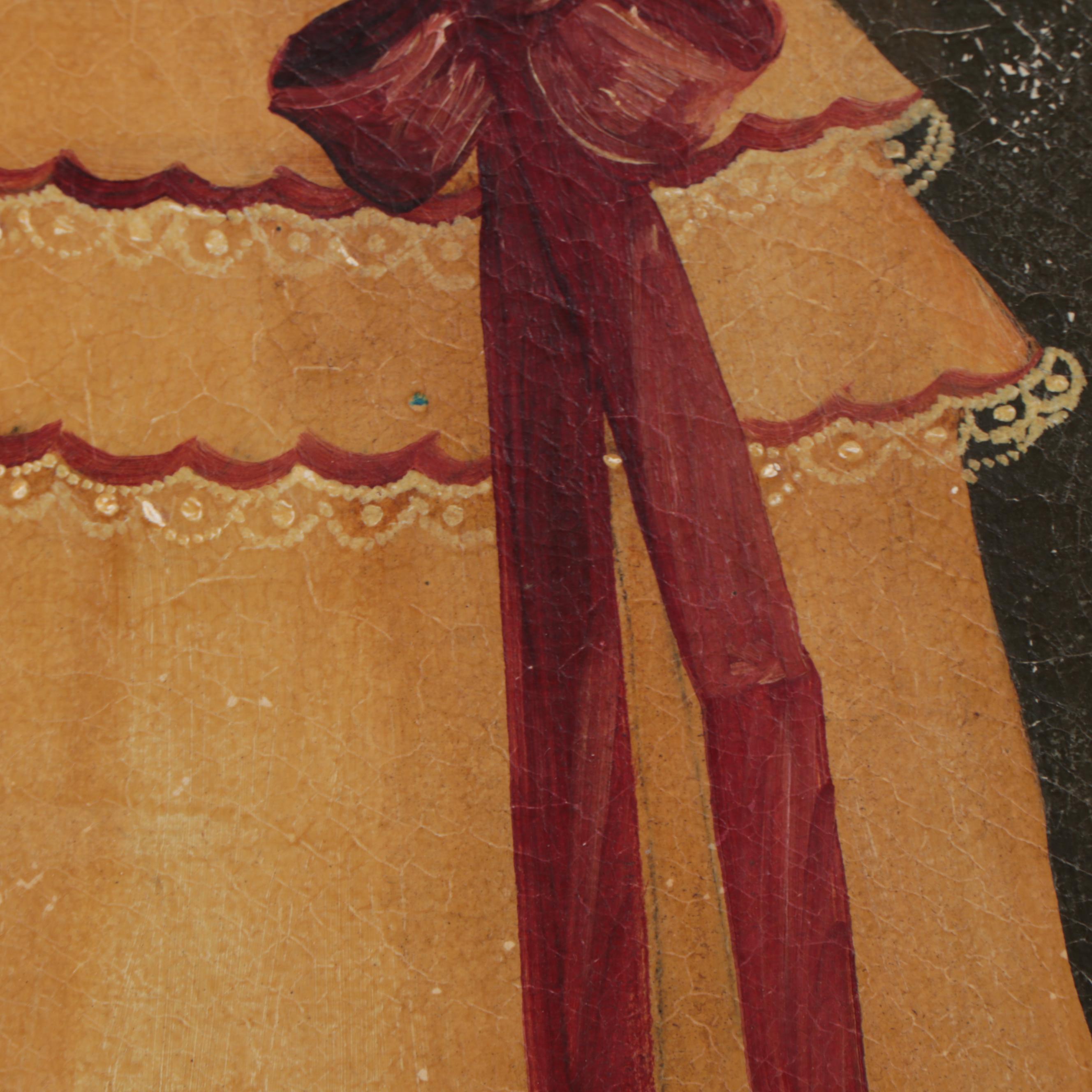 Agapito Labios Oil Painting of Child, Mid-20th Century