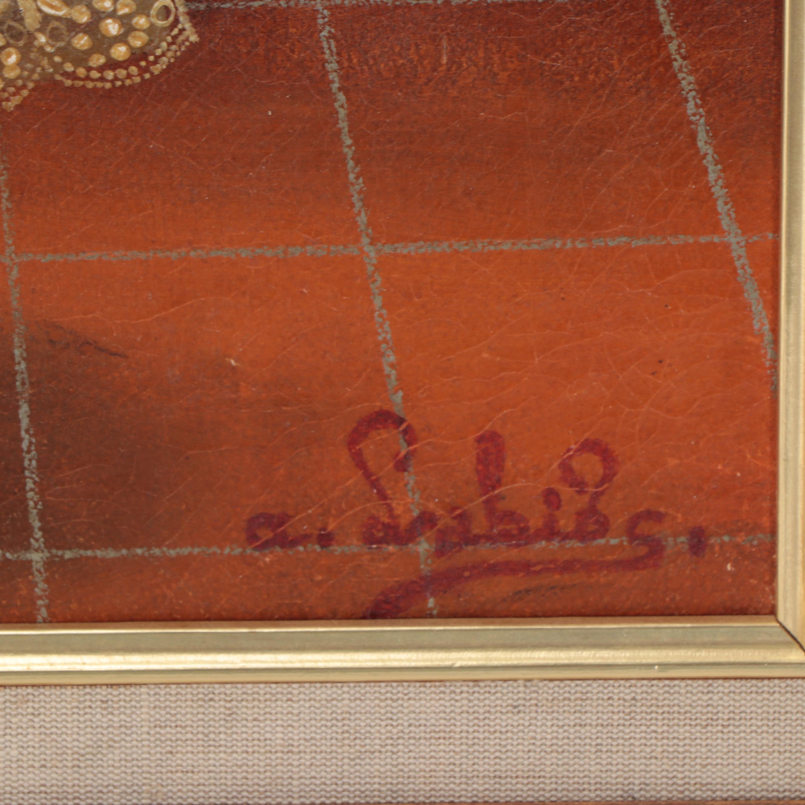 Agapito Labios Oil Painting of Child, Mid-20th Century