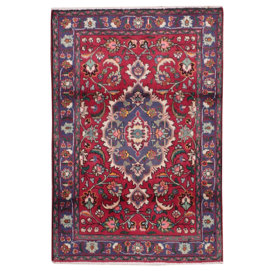 2'7 x 3'11 Hand-Knotted Persian Tabriz Accent Rug