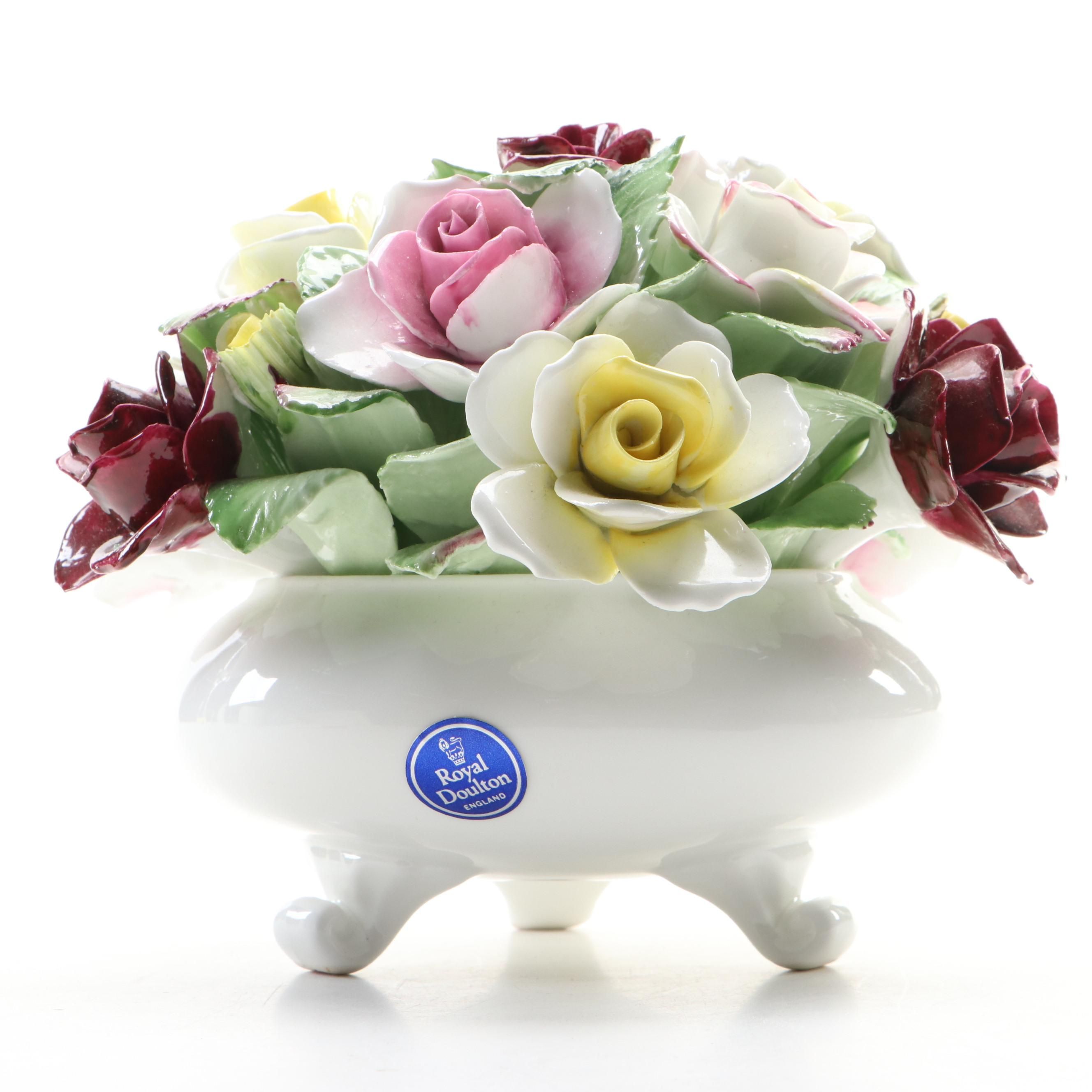Royal Doulton Porcelain Rose Bouquet