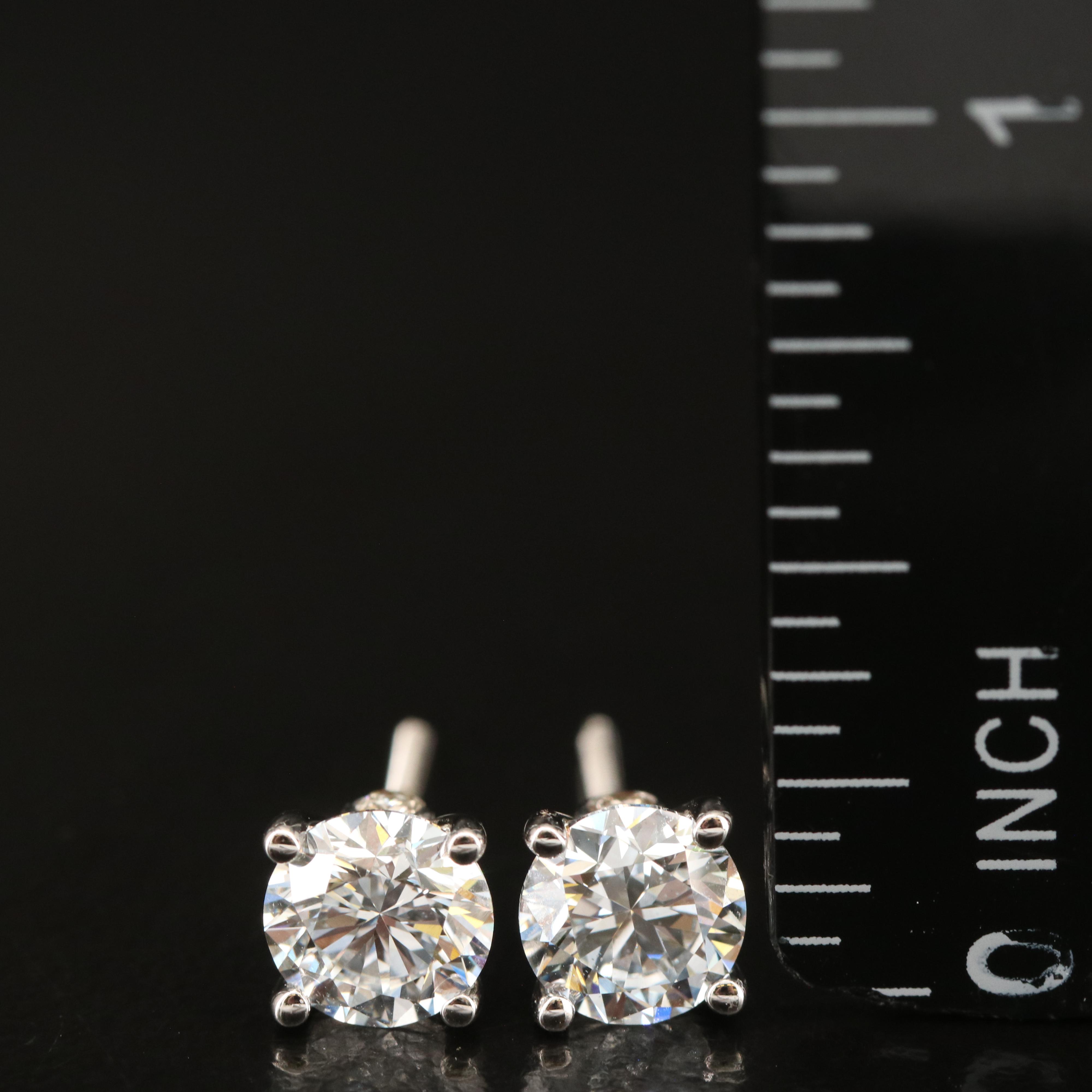 14K 1.82 CTW Lab Grown Diamond Stud Earrings