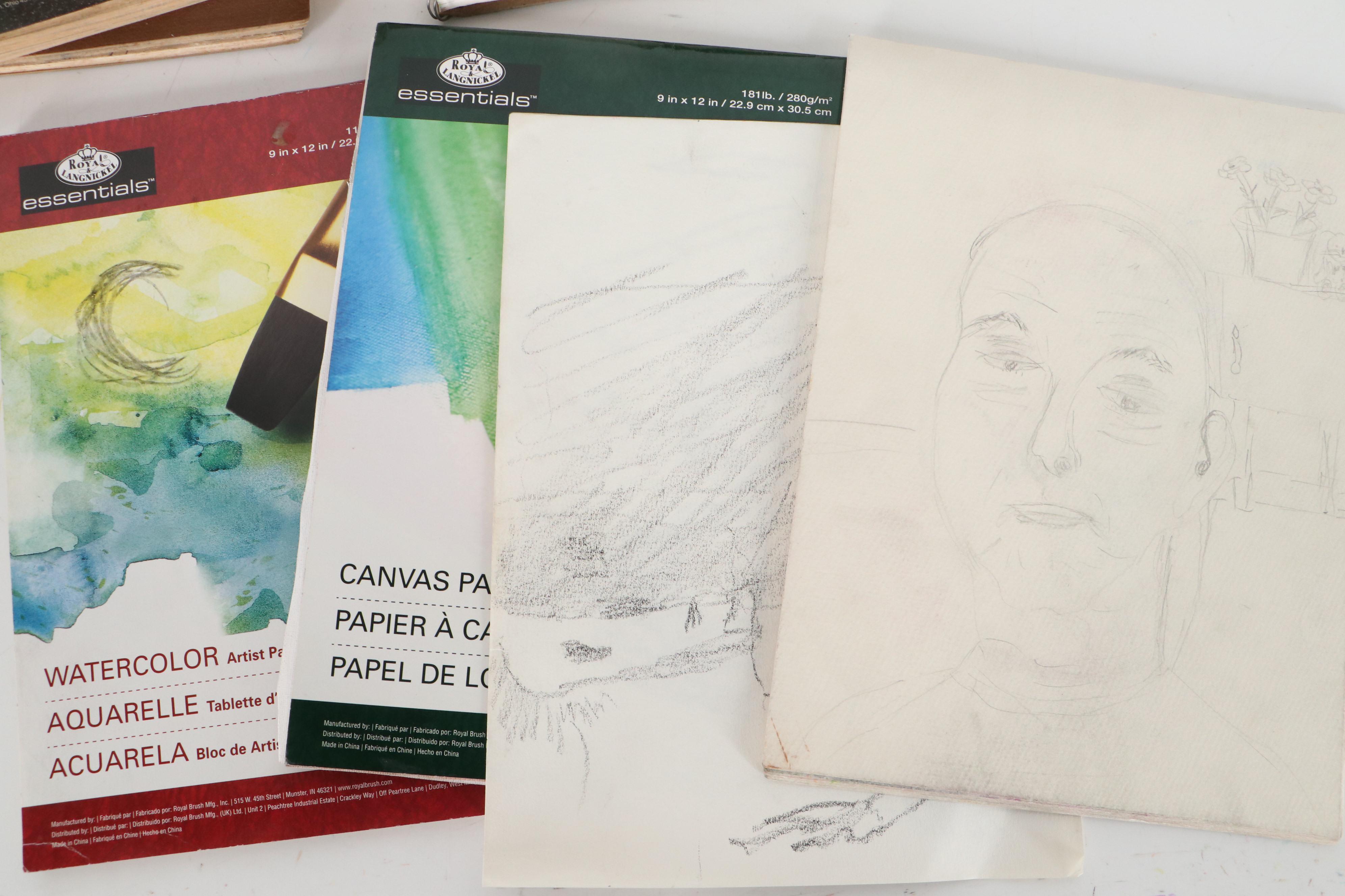 Jim Guest Sketchbooks of Figurative Drawings and Watercolors