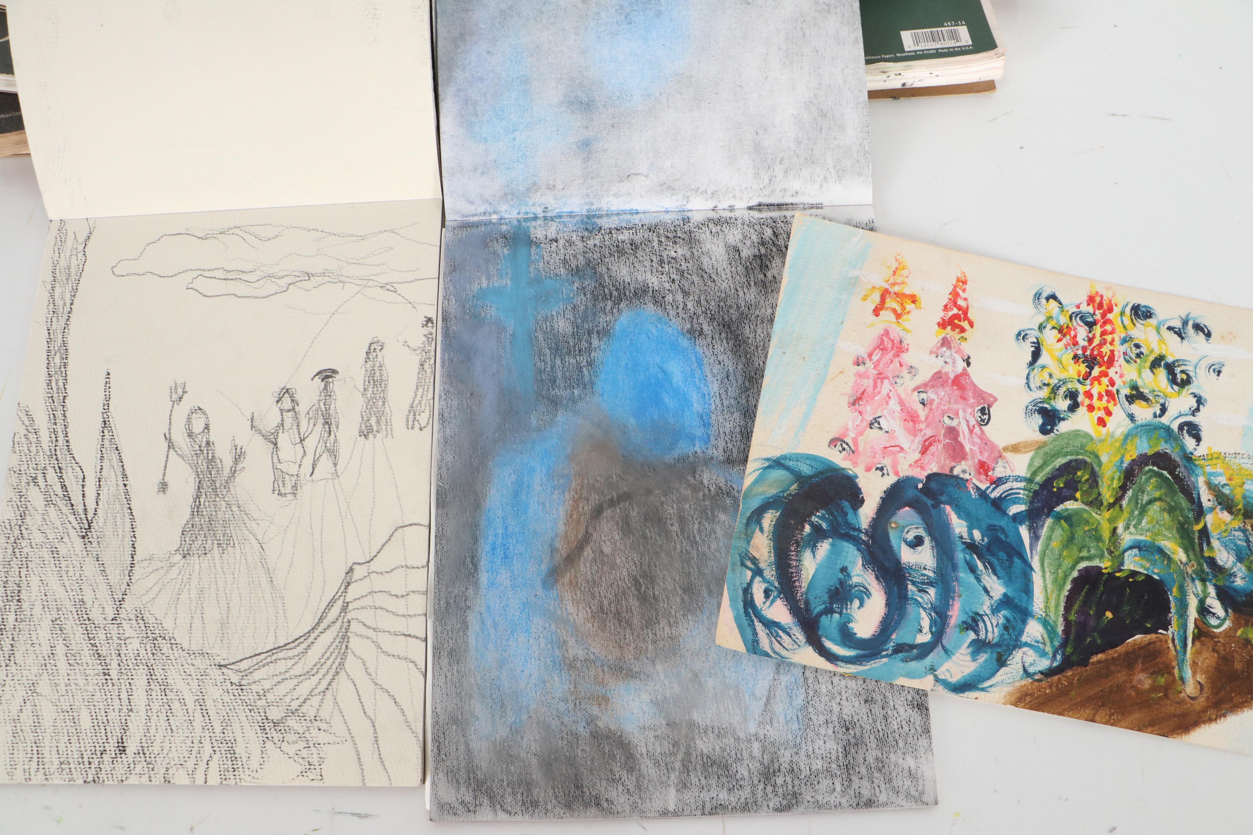 Jim Guest Sketchbooks of Figurative Drawings and Watercolors