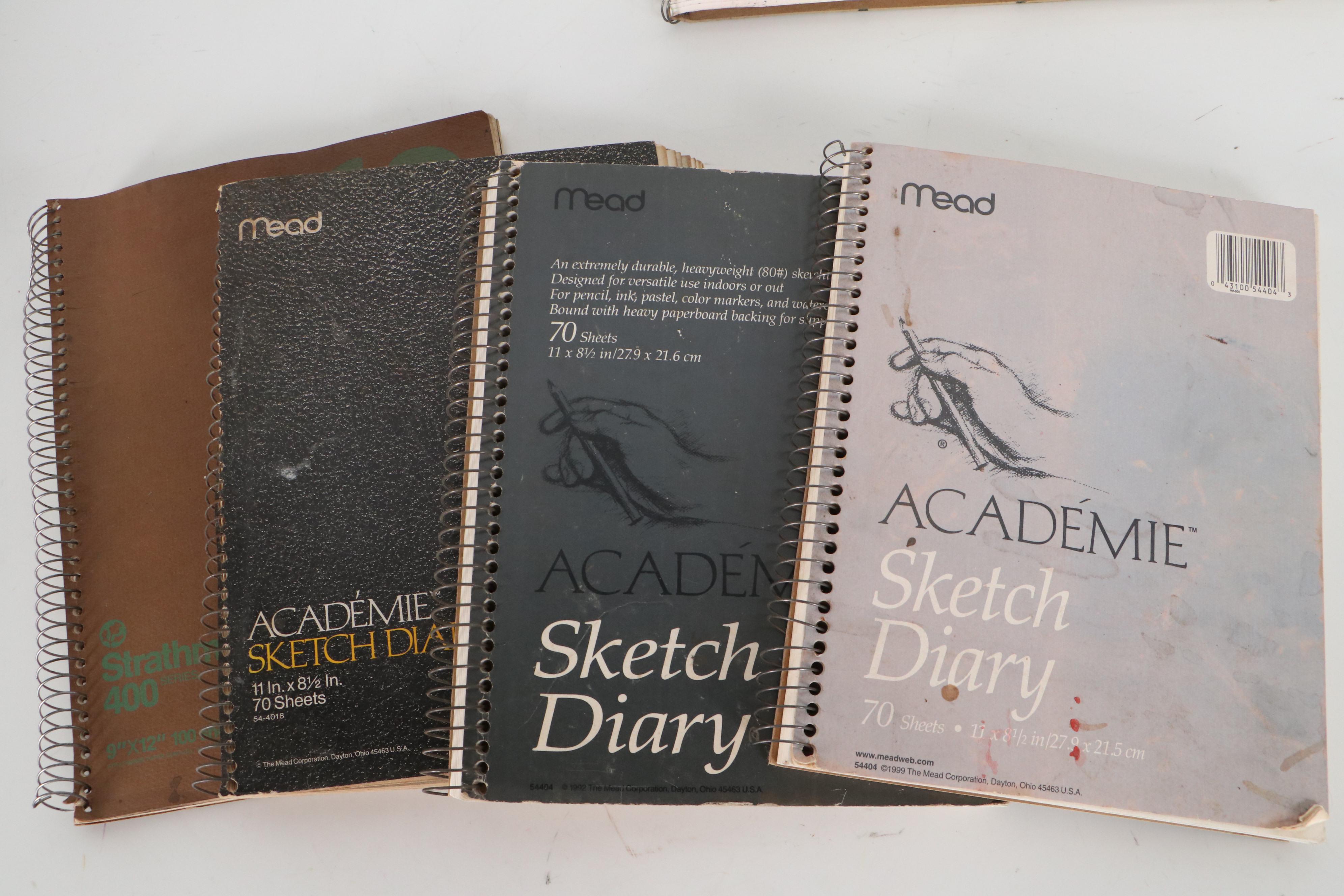 Jim Guest Sketchbooks of Figurative Drawings and Watercolors