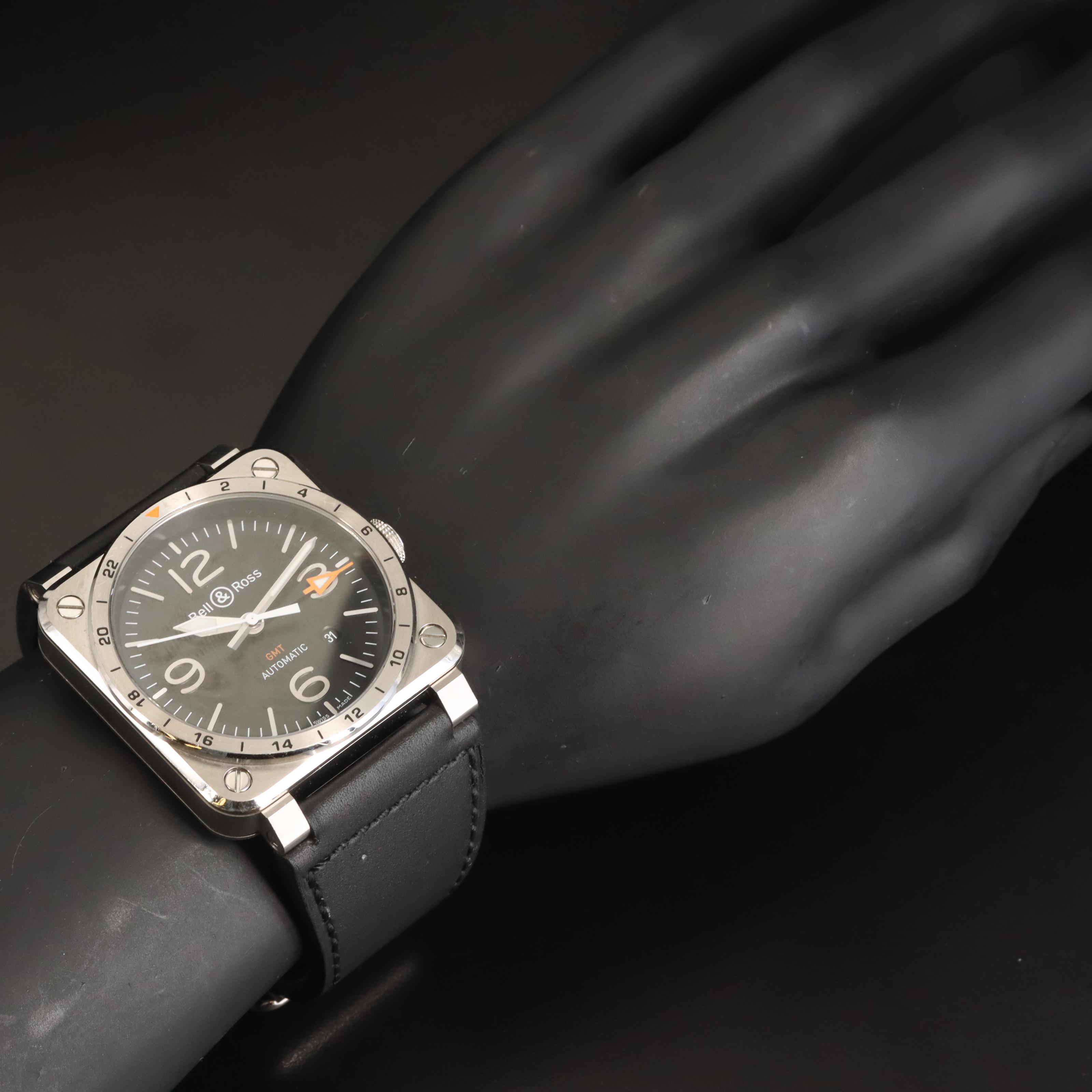 Bell & Ross GMT Date Automatic Stainless Steel Watch