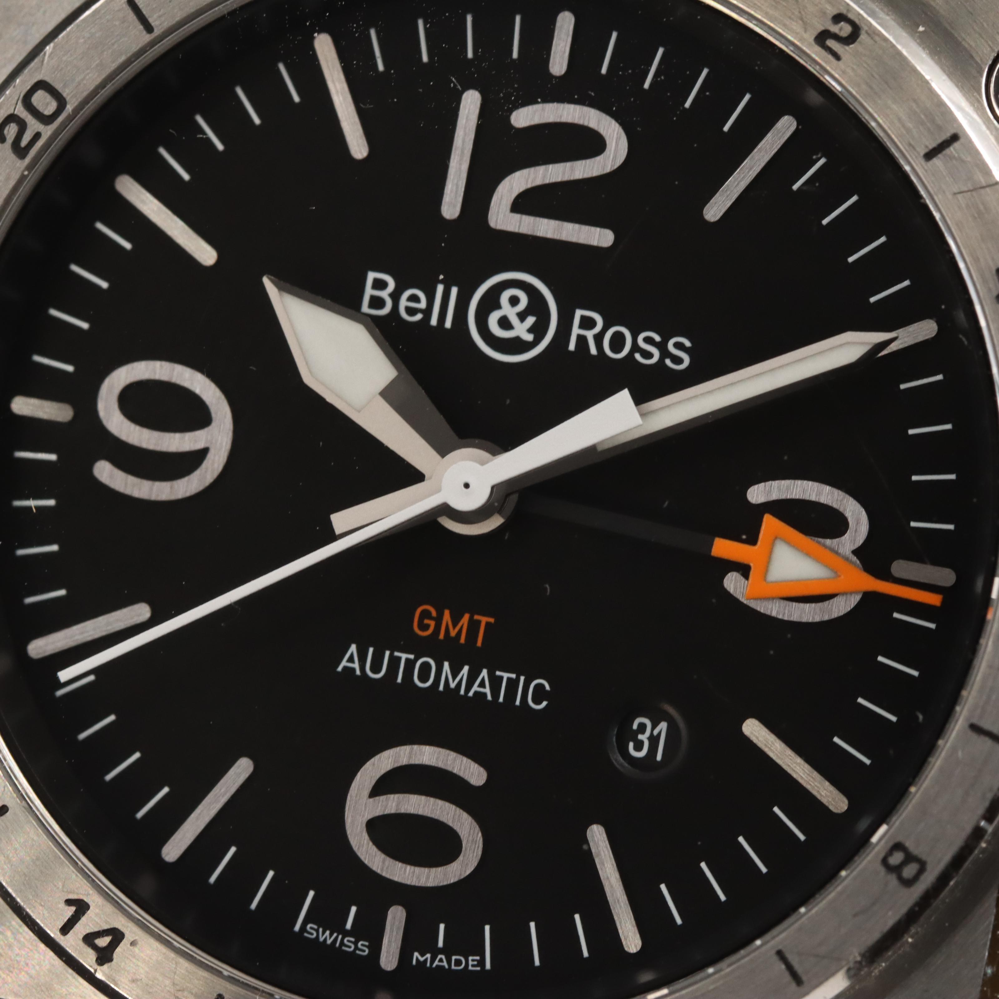 Bell & Ross GMT Date Automatic Stainless Steel Watch
