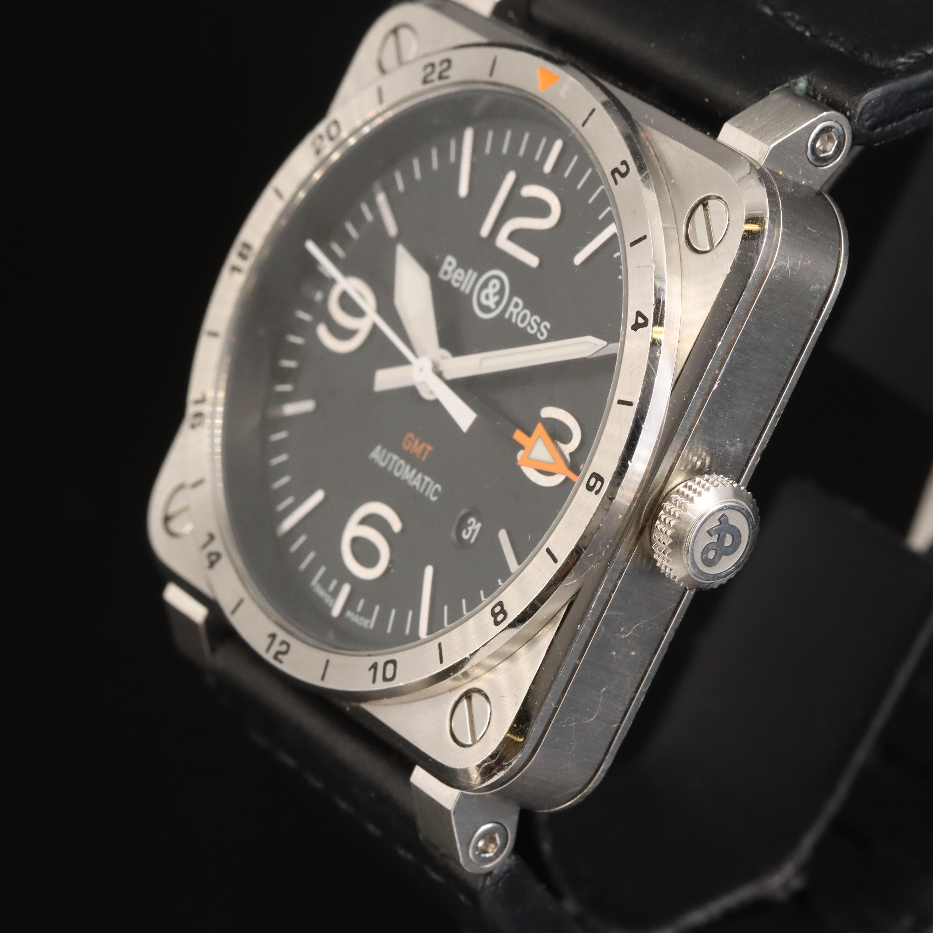 Bell & Ross GMT Date Automatic Stainless Steel Watch