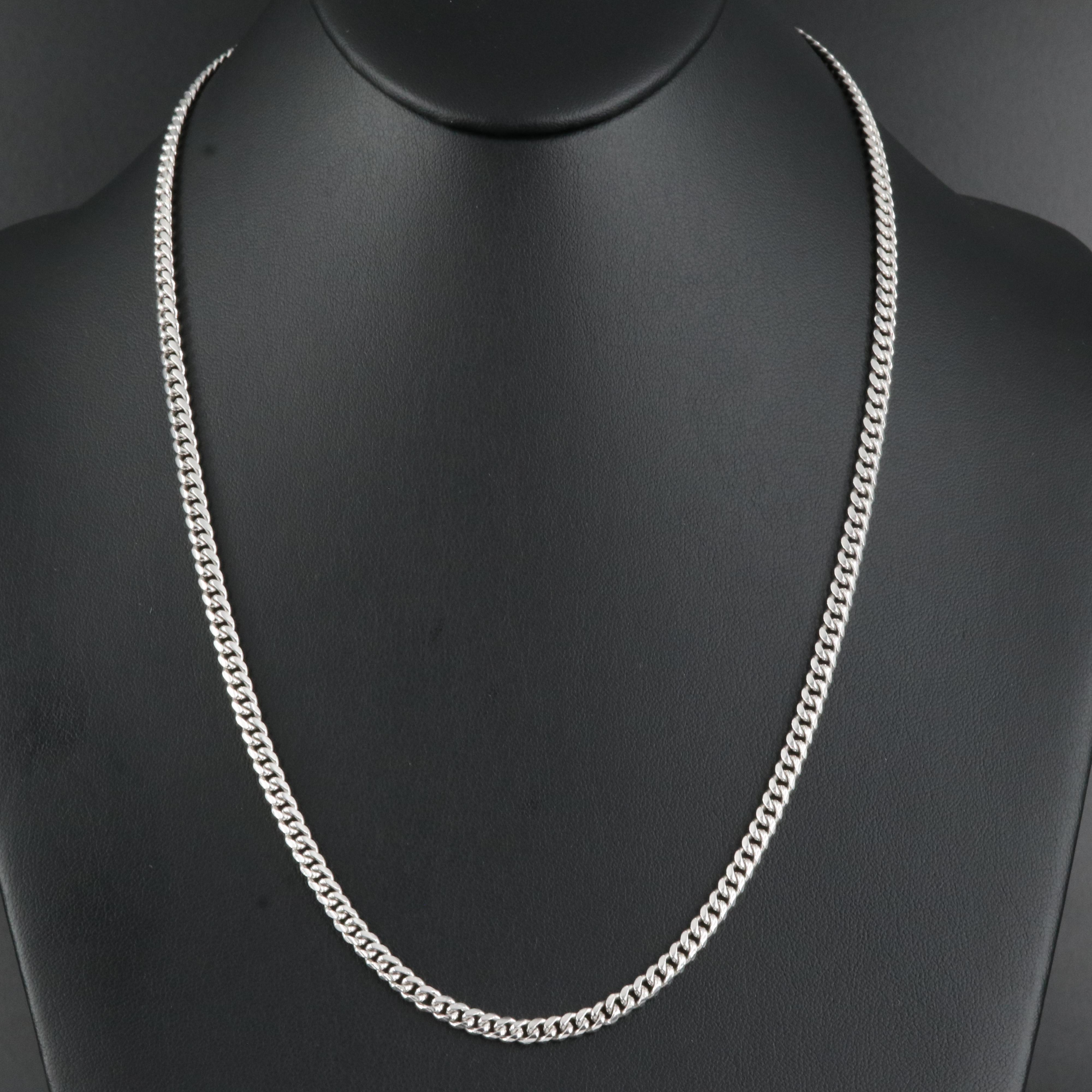 Sterling Curb Chain Necklace