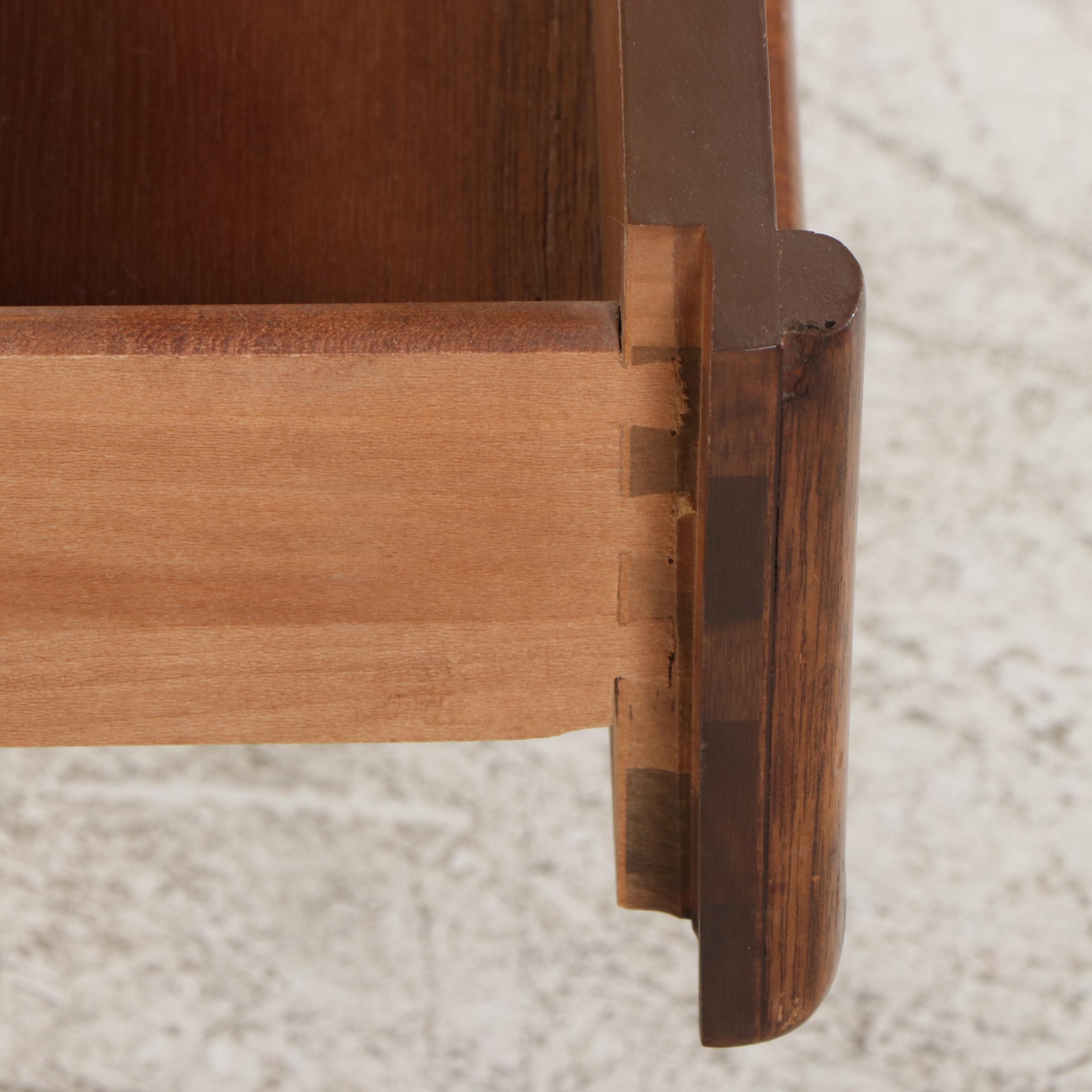 Kent-Coffey "The Appleton" Mid Century Modern Walnut and Mahogany Nightstand