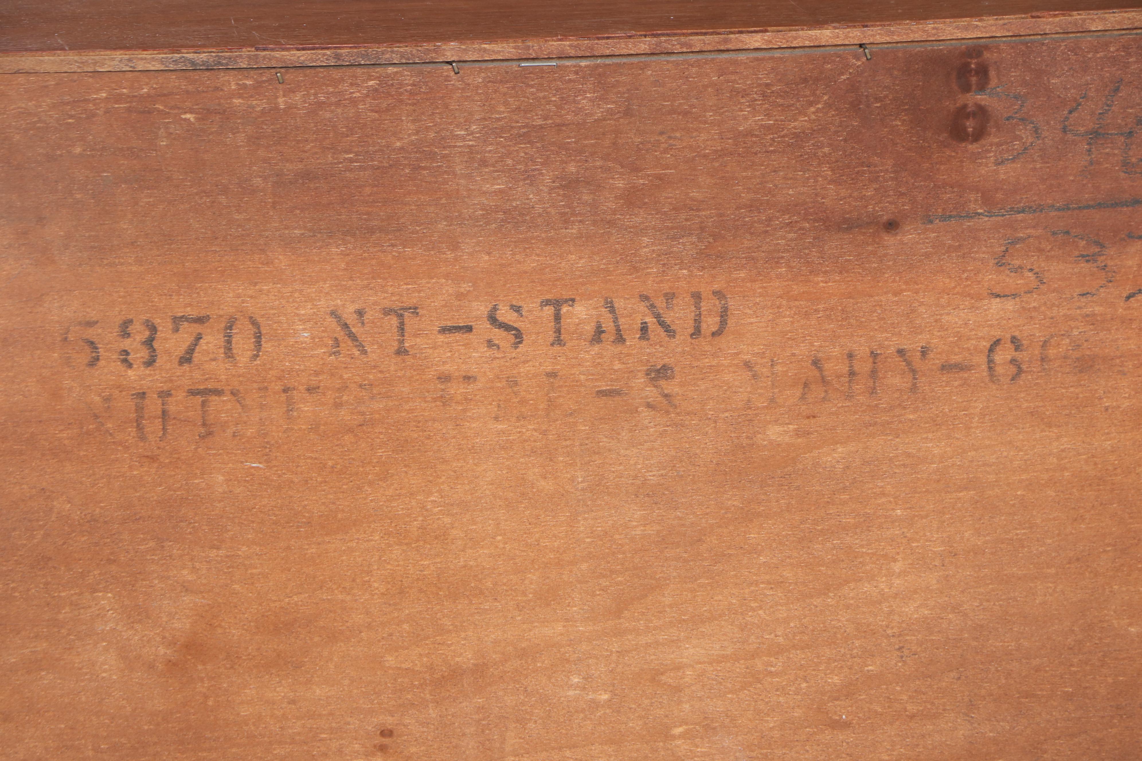 Kent-Coffey "The Appleton" Mid Century Modern Walnut and Mahogany Nightstand