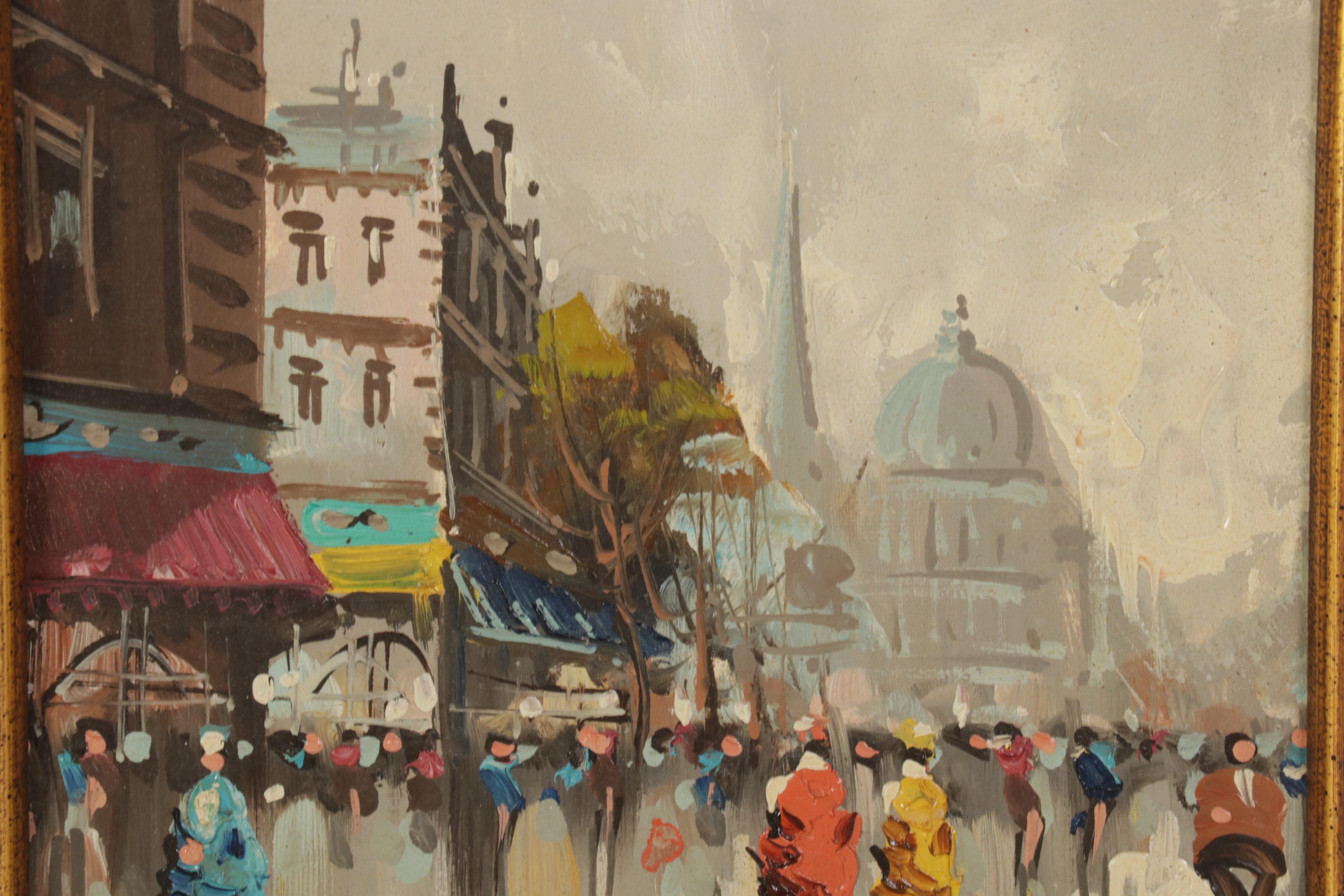 European Cityscape Oil Paintings Including Joseph Oliveri