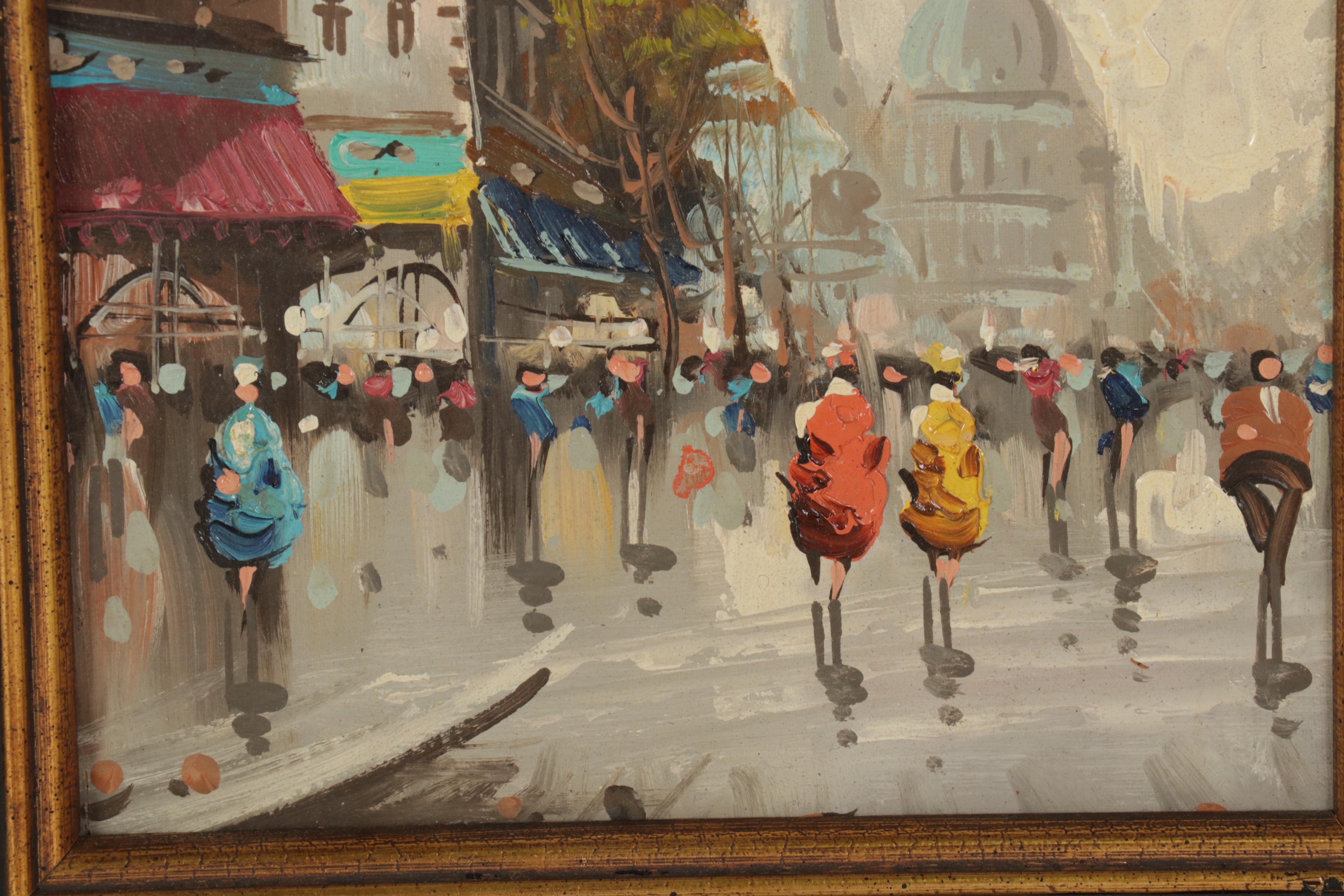 European Cityscape Oil Paintings Including Joseph Oliveri