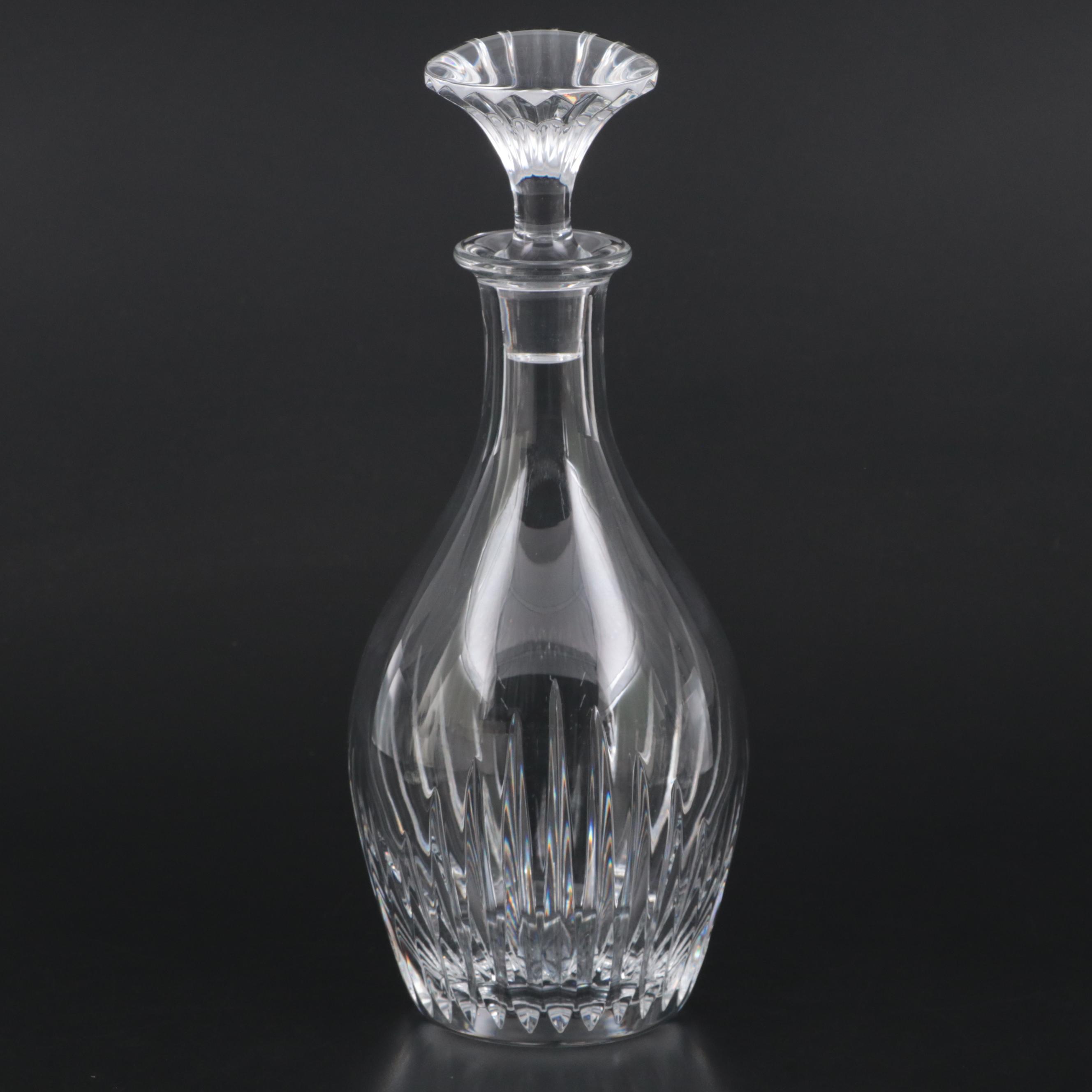 Baccarat Crystal "Massena" Decanter, Water Goblets and Champagne Flutes