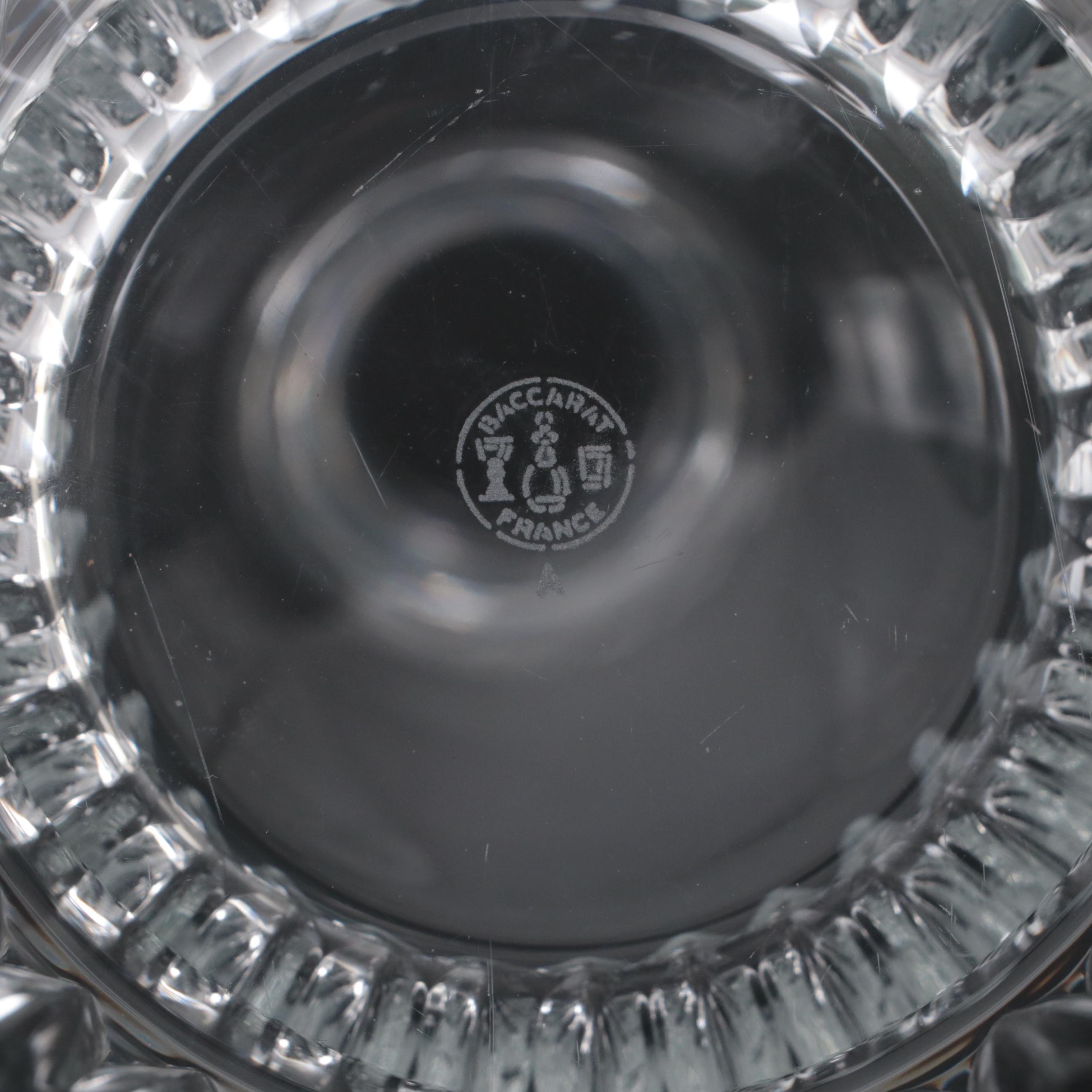 Baccarat Crystal "Massena" Decanter, Water Goblets and Champagne Flutes