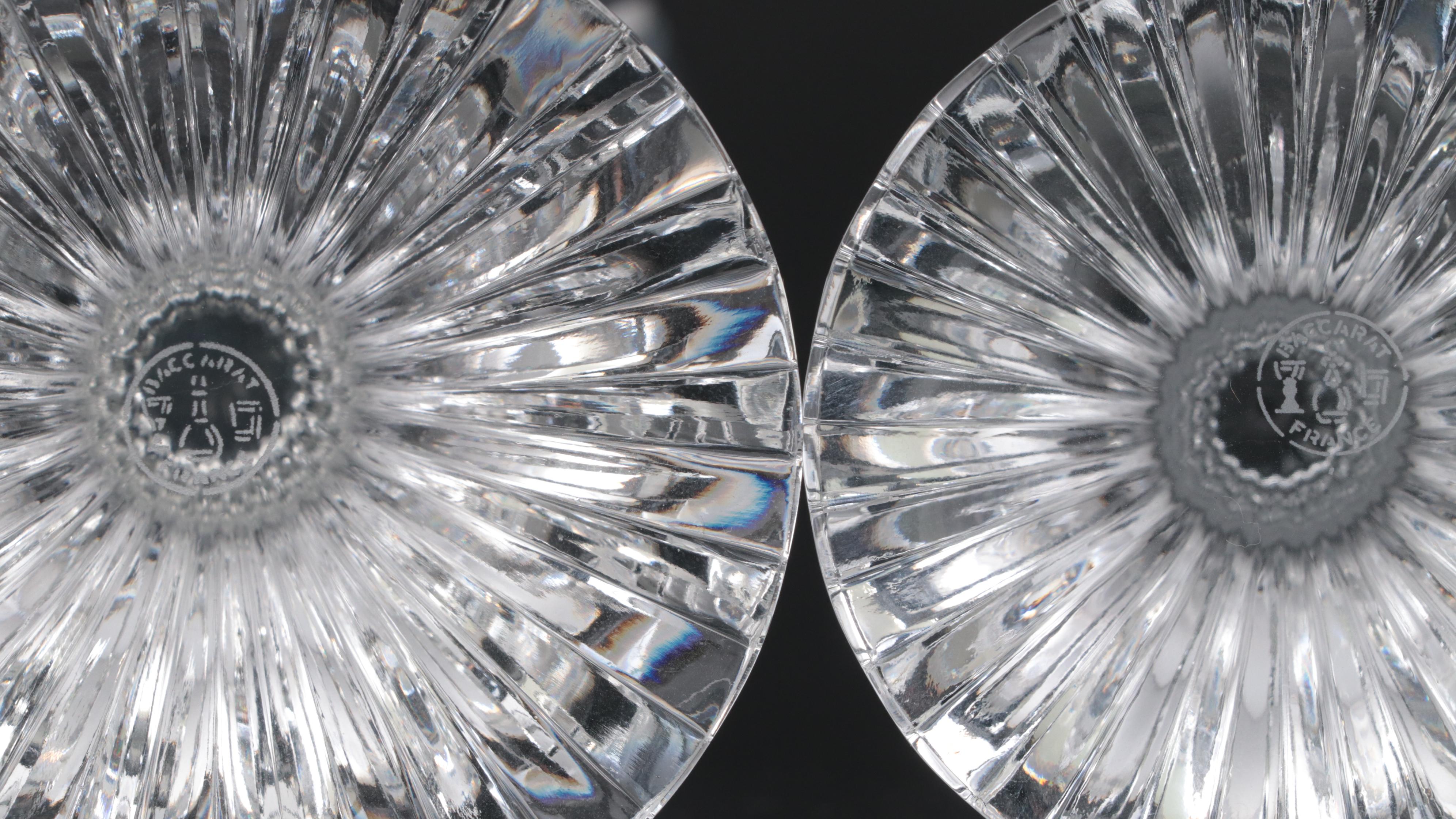 Baccarat Crystal "Massena" Decanter, Water Goblets and Champagne Flutes