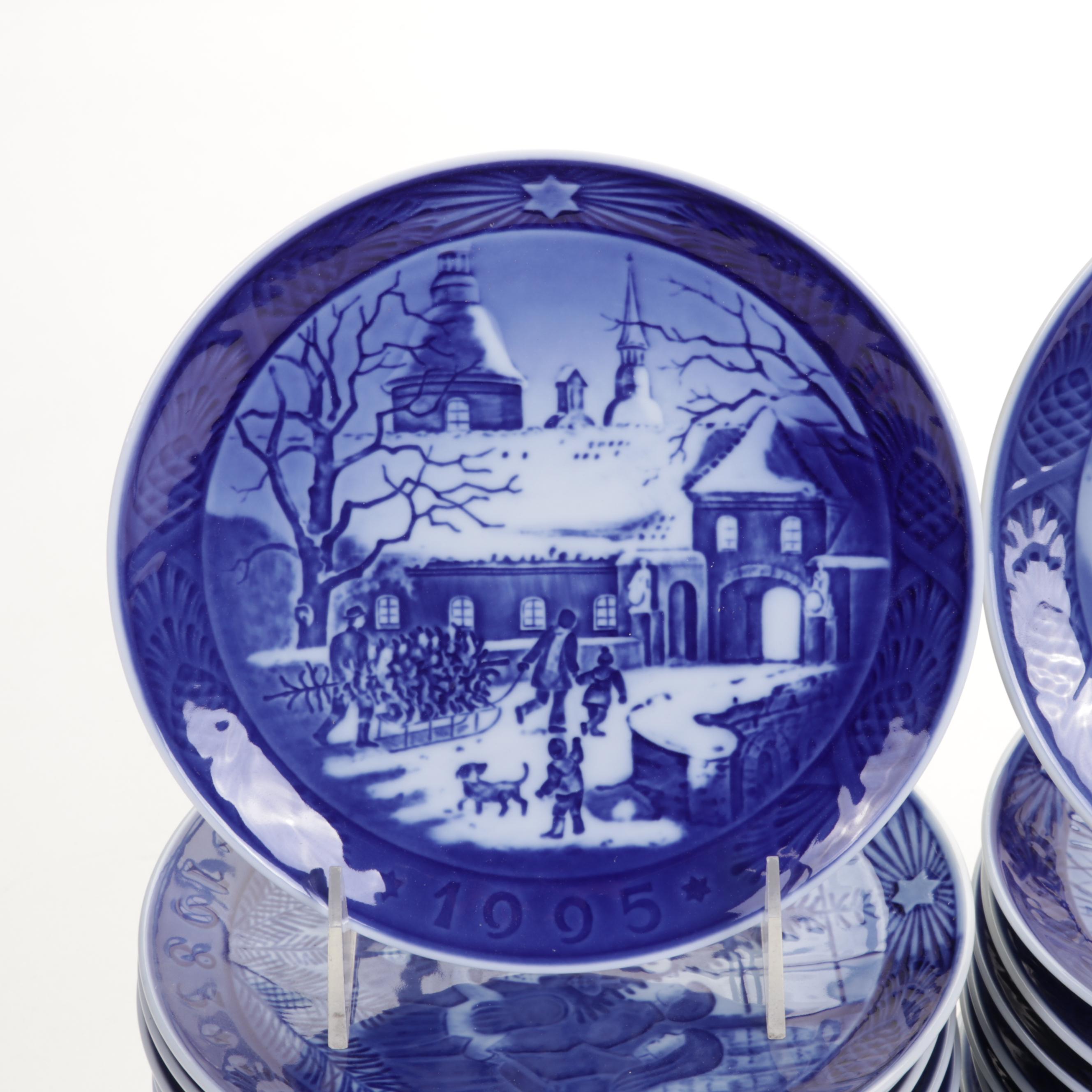 Royal Copenhagen Annual Christmas Plates, Mid to Late 20th Century