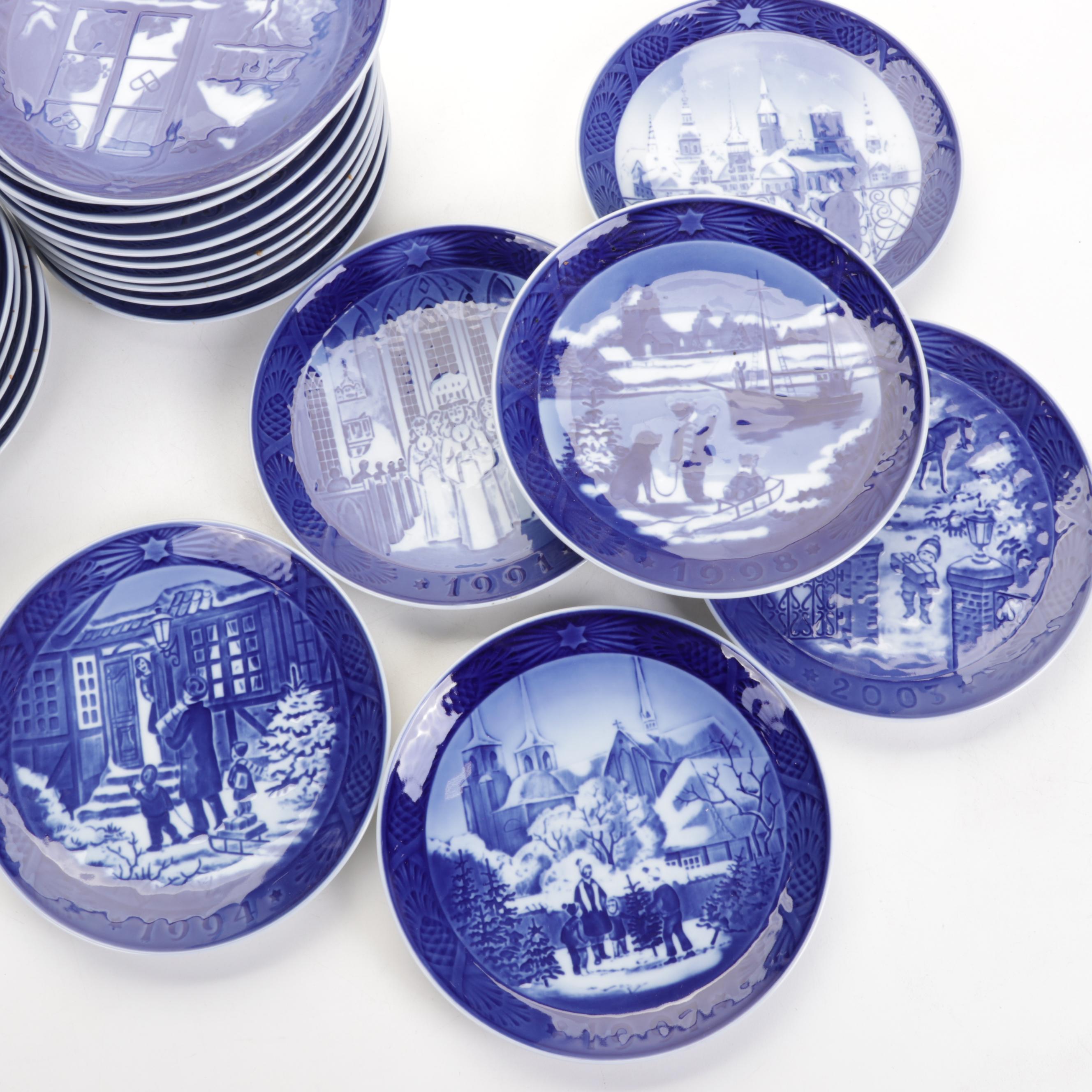Royal Copenhagen Annual Christmas Plates, Mid to Late 20th Century