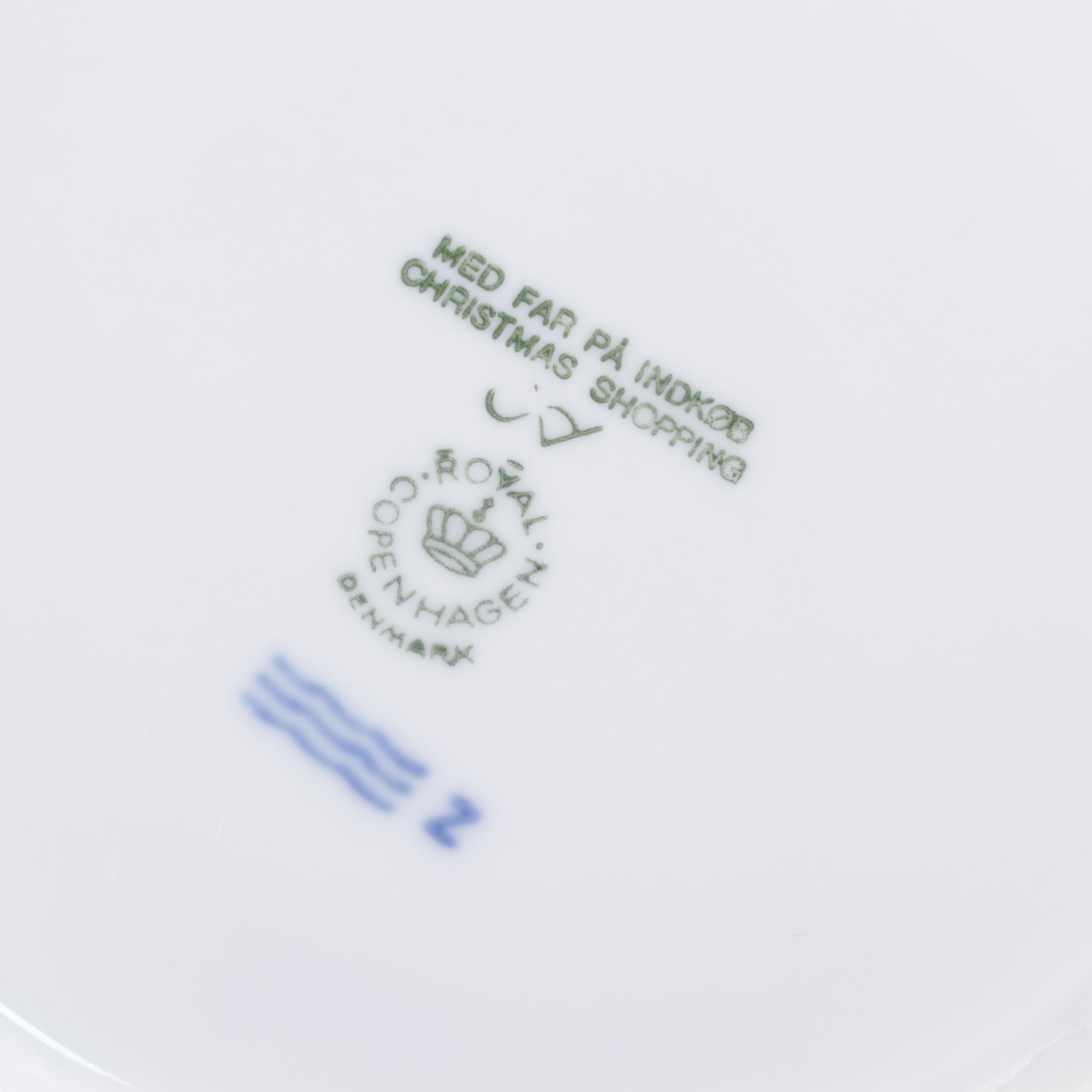 Royal Copenhagen Annual Christmas Plates, Mid to Late 20th Century